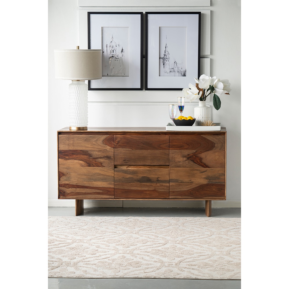 CASAINC WF-AB-48413-LA Contemporary/Modern Brown Wood Rubberwood Sideboard