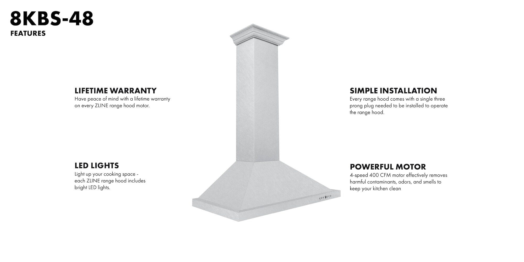 ZLINE KITCHEN & BATH 8KBS-48 Wall-Mounted-Range-Hoods - View #14