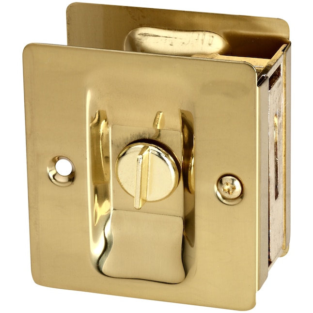 National Hardware 2.75-in Satin Brass Pocket Door Pull in the