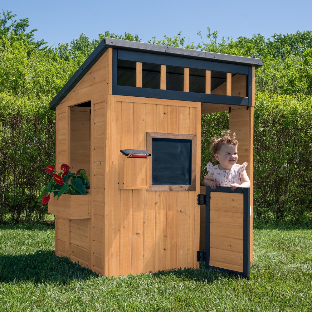 Backyard Discovery 2303058COM Caraway Cottage Outdoor Wood Playhouse