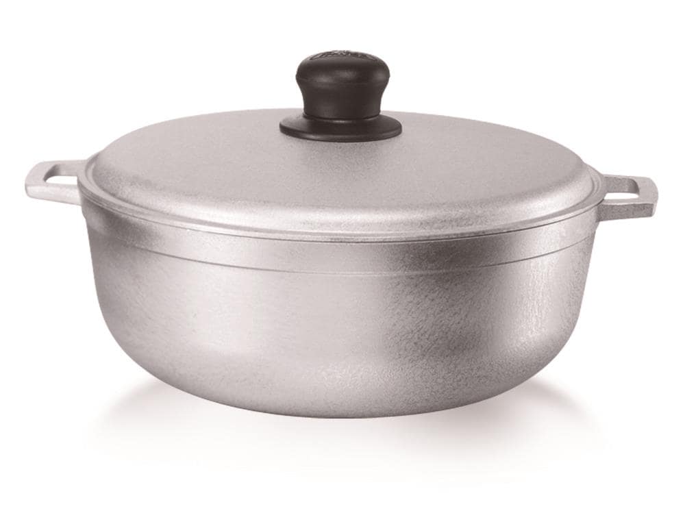 IMUSA Aluminum Sauce Pot with Lid - Silver, 8 qt - Metro Market