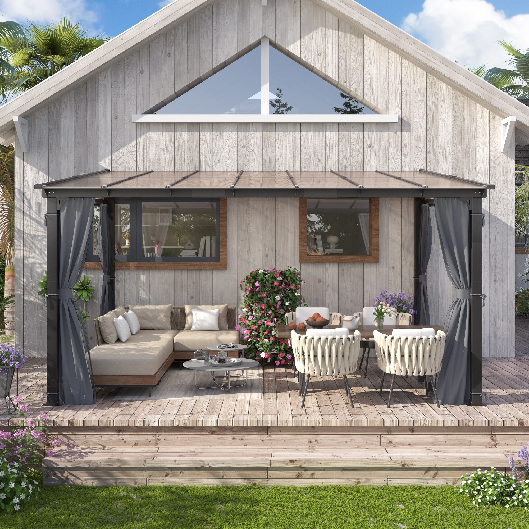 Coveronics LW-WM24G057A Wood-Resin-Gazebos - View #4