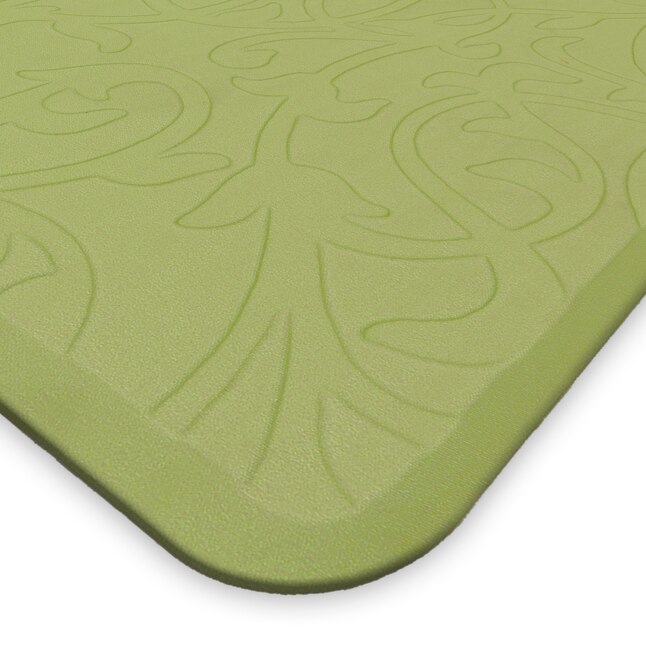Mohawk Home 1-1/2-ft x 2-1/2-ft Green Rectangular Indoor Anti-Fatigue Mat Mohawk Home 1-1/2-ft x 2-1/2-ft Green Rectangular Indoor Anti-Fatigue Mat