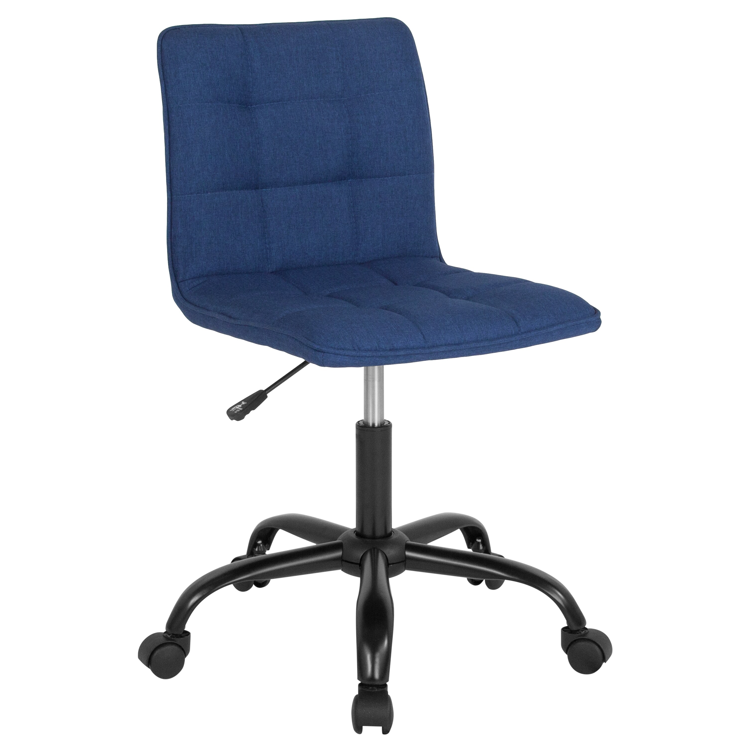 Flash Furniture 889142336501 Sorrento Blue Fabric Contemporary Adjustable Height Swivel Fabric Task Chair