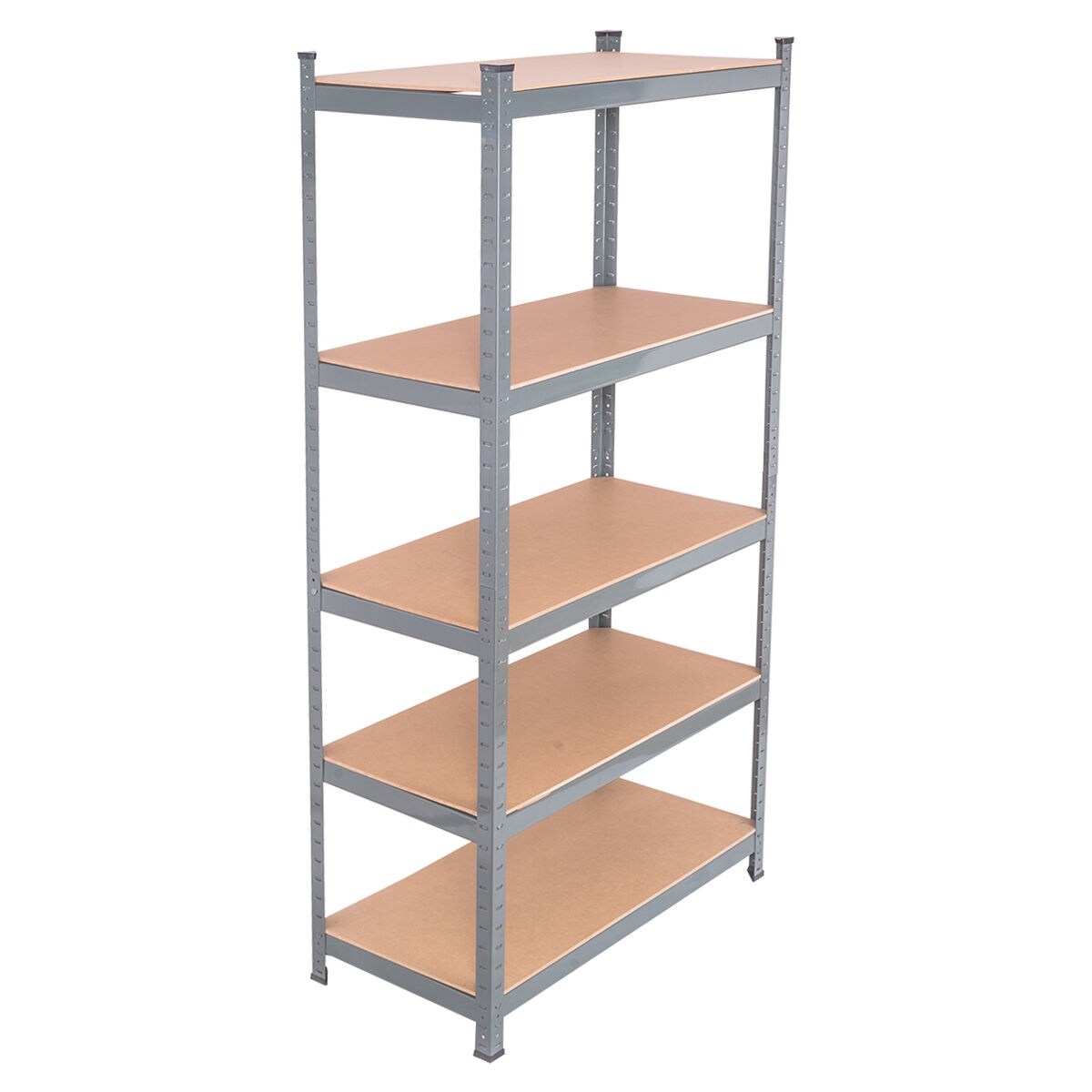 Slickblue Gray/ Silver- MDF Steel Heavy Duty 5-Tier Shelves (36 Inch W ...
