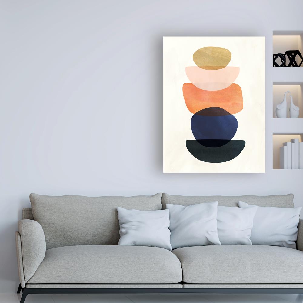 Trademark Fine Art WAG15323-C2432GG Victoria Borges "Mod Pods II" 24x32 Canvas Art Victoria Borges Multicolor 32-Inches H x 24-Inches W Abstract Canvas Print