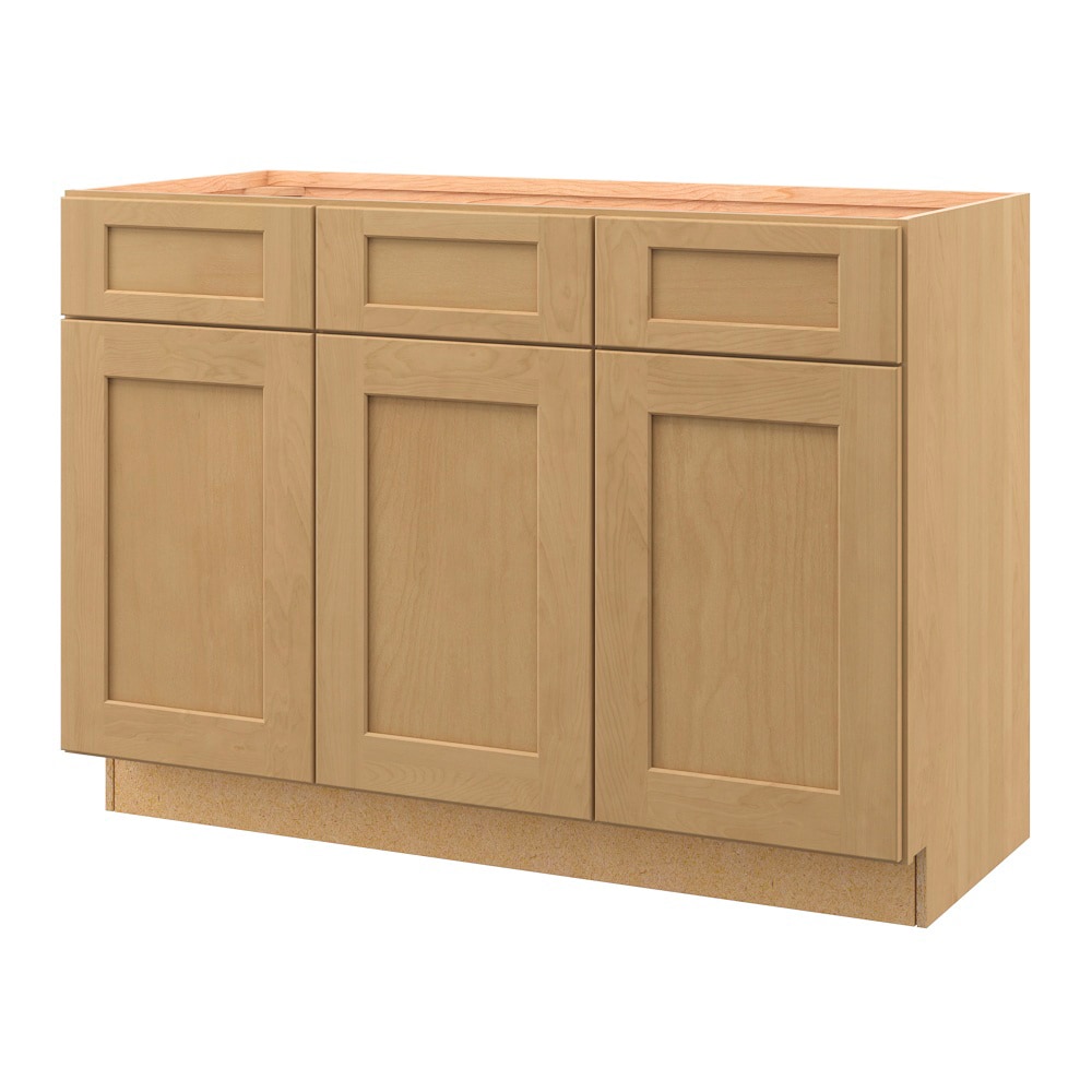 allen + roth Innsbrook 48-in Rye Bathroom Vanity Base Cabinet without ...