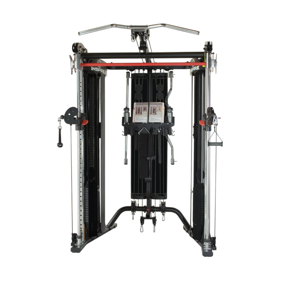 Functional Trainer Freestanding Strength Training Machines Rubber in Black | - Inspire Fitness FT2
