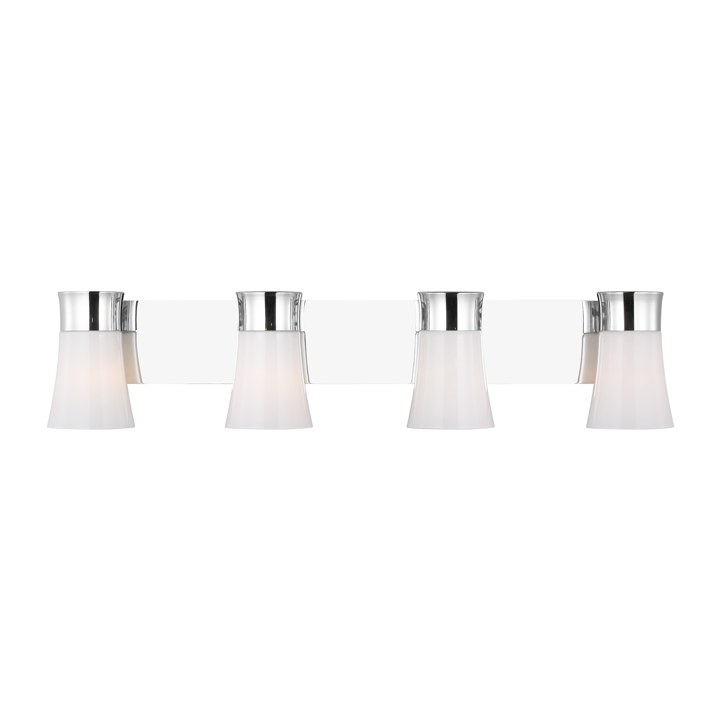 Scott Living DJV1084CH Roy 32.25-in 4 -Light Chrome Modern/contemporary Vanity light