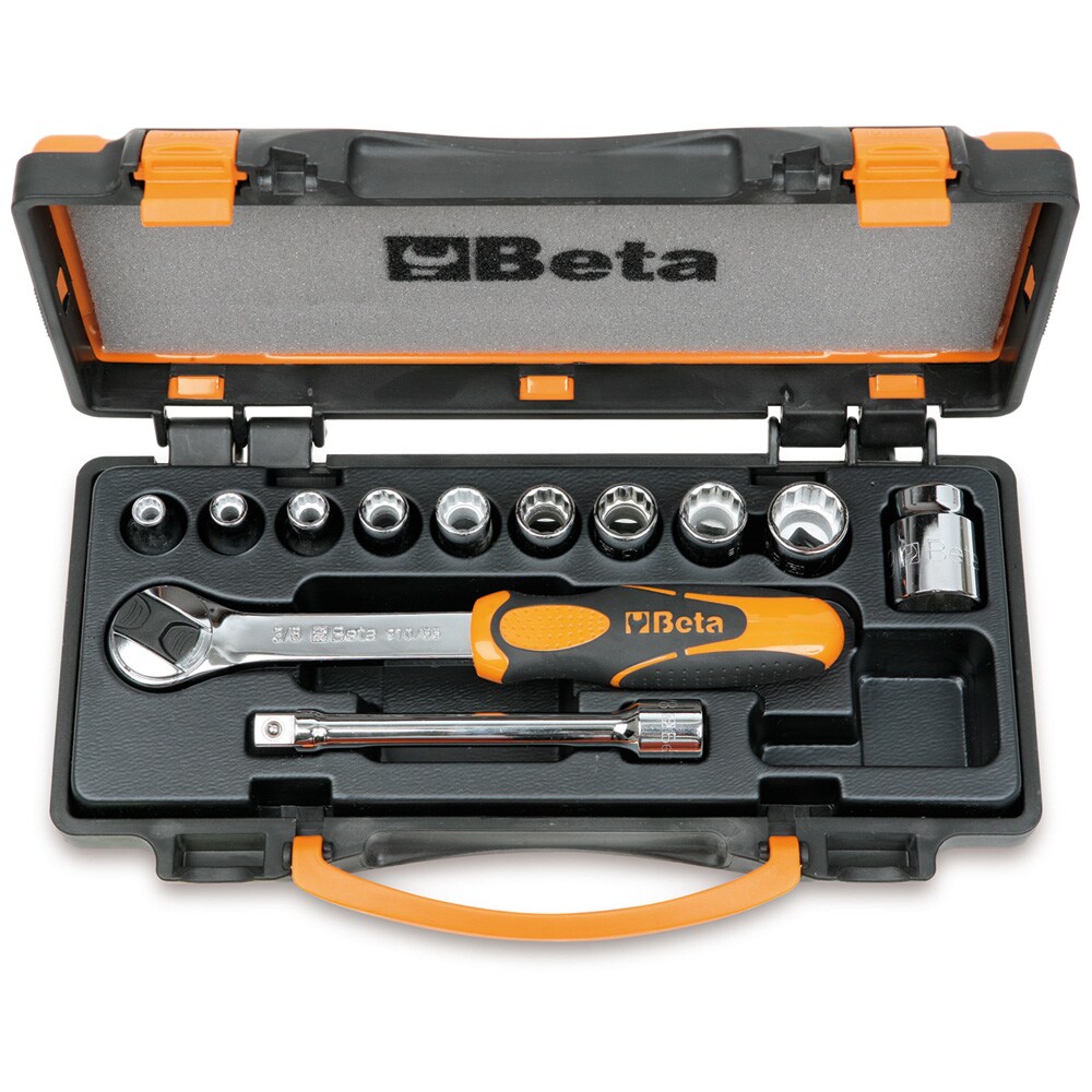 Beta 009100910 3/8-in Drive Metric Intermediate Socket Set 12 -Pieces
