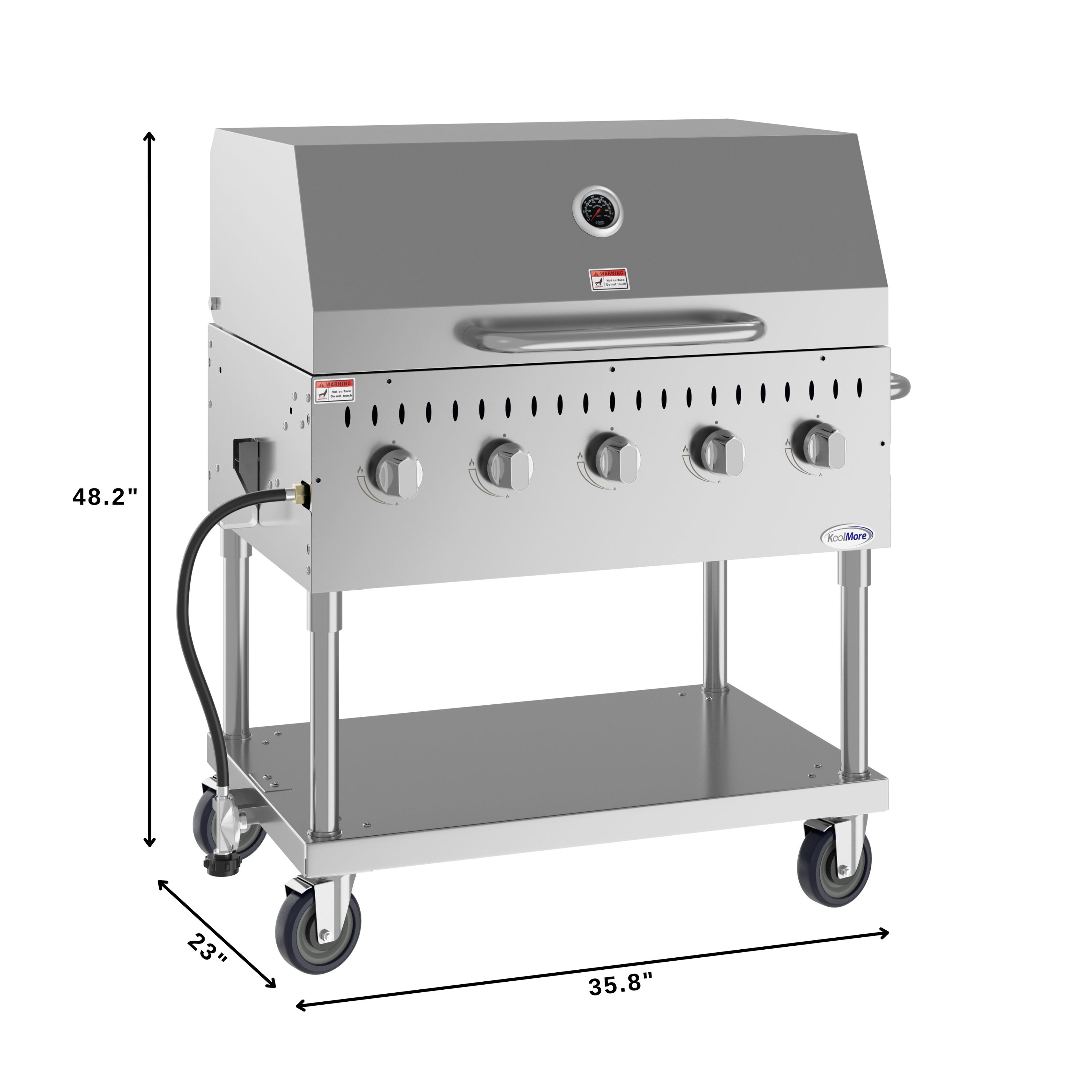 KoolMore LOW-CGKIT3-36D Gas-Grill - View #9