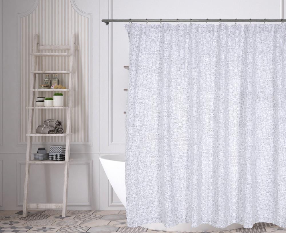72" W x 72" H EVA 8G Shower Curtain with Heav AmazerBath Plastic Shower Curtain 