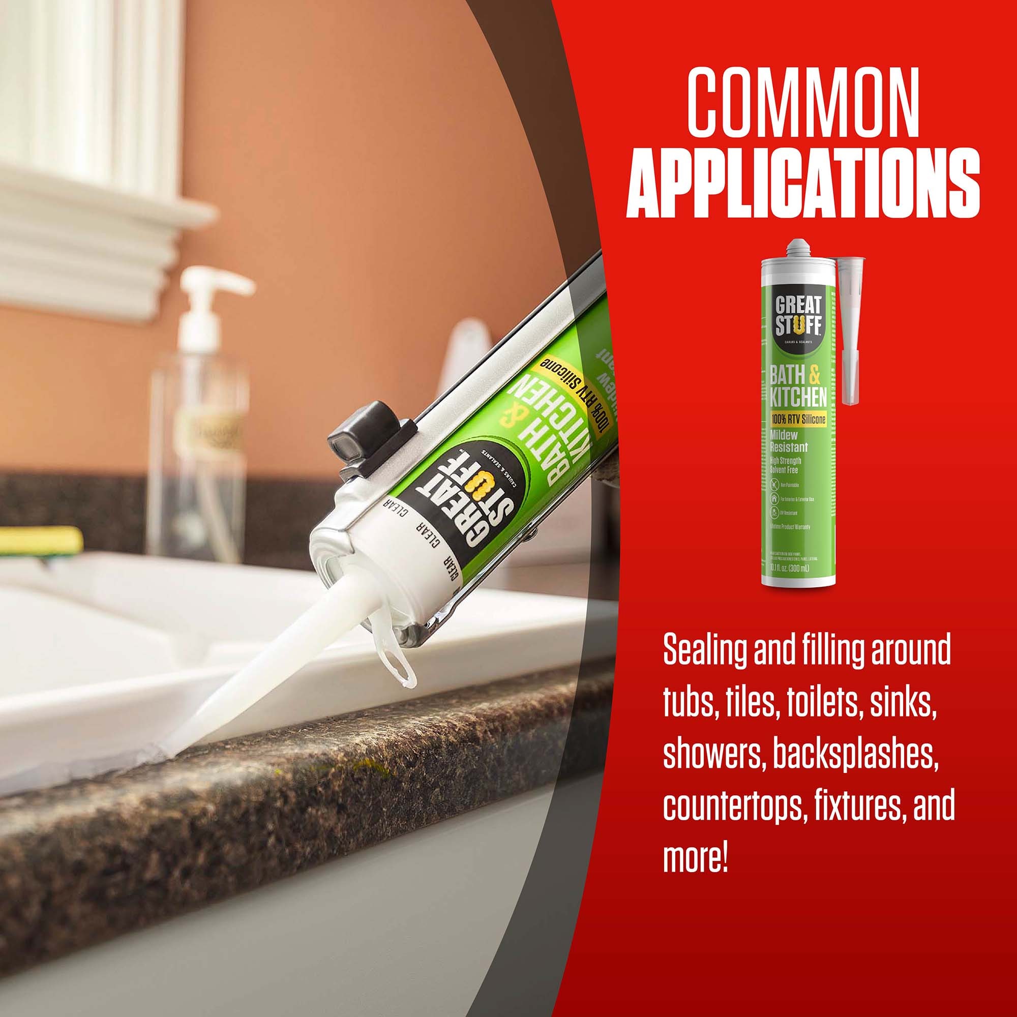 GREAT STUFF 99BATH3004X03 caulking - View #6