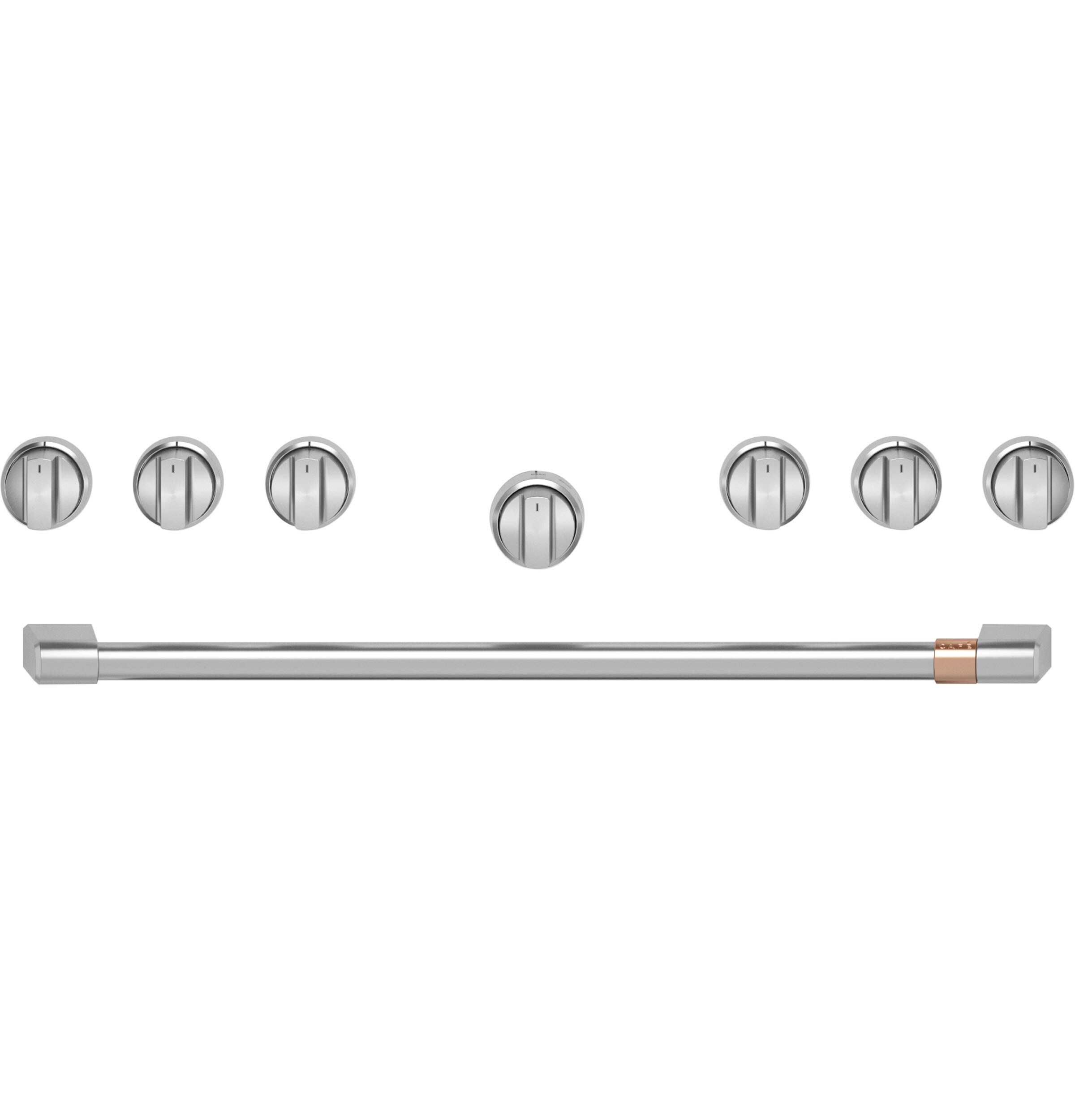 Cafe CXPR6HKPTSS 36-in Gas range Handle and knob kit ( Brushed Stainless )