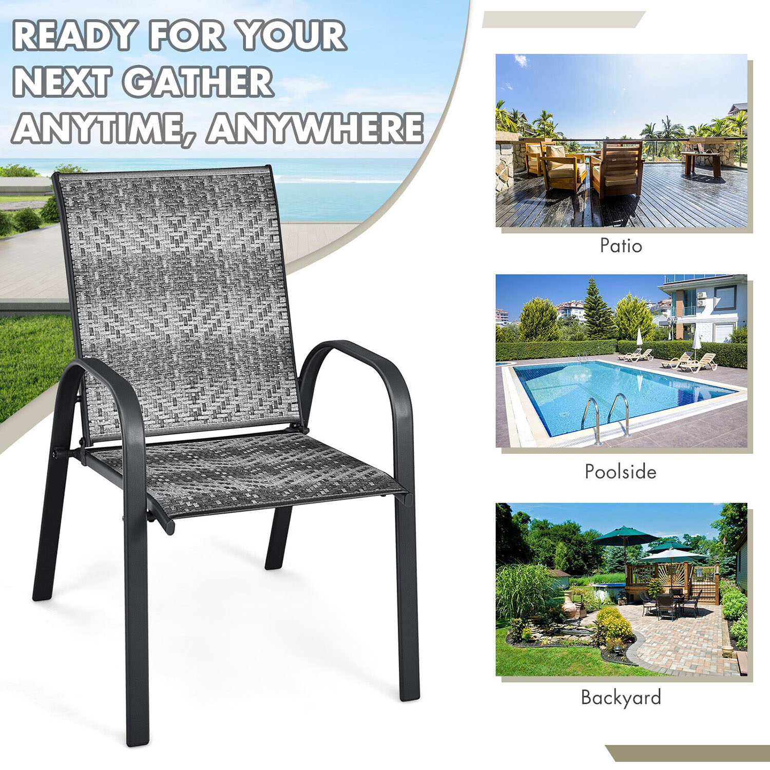 Clihome CL-GR-6-10511 Patio-Chairs - View #8