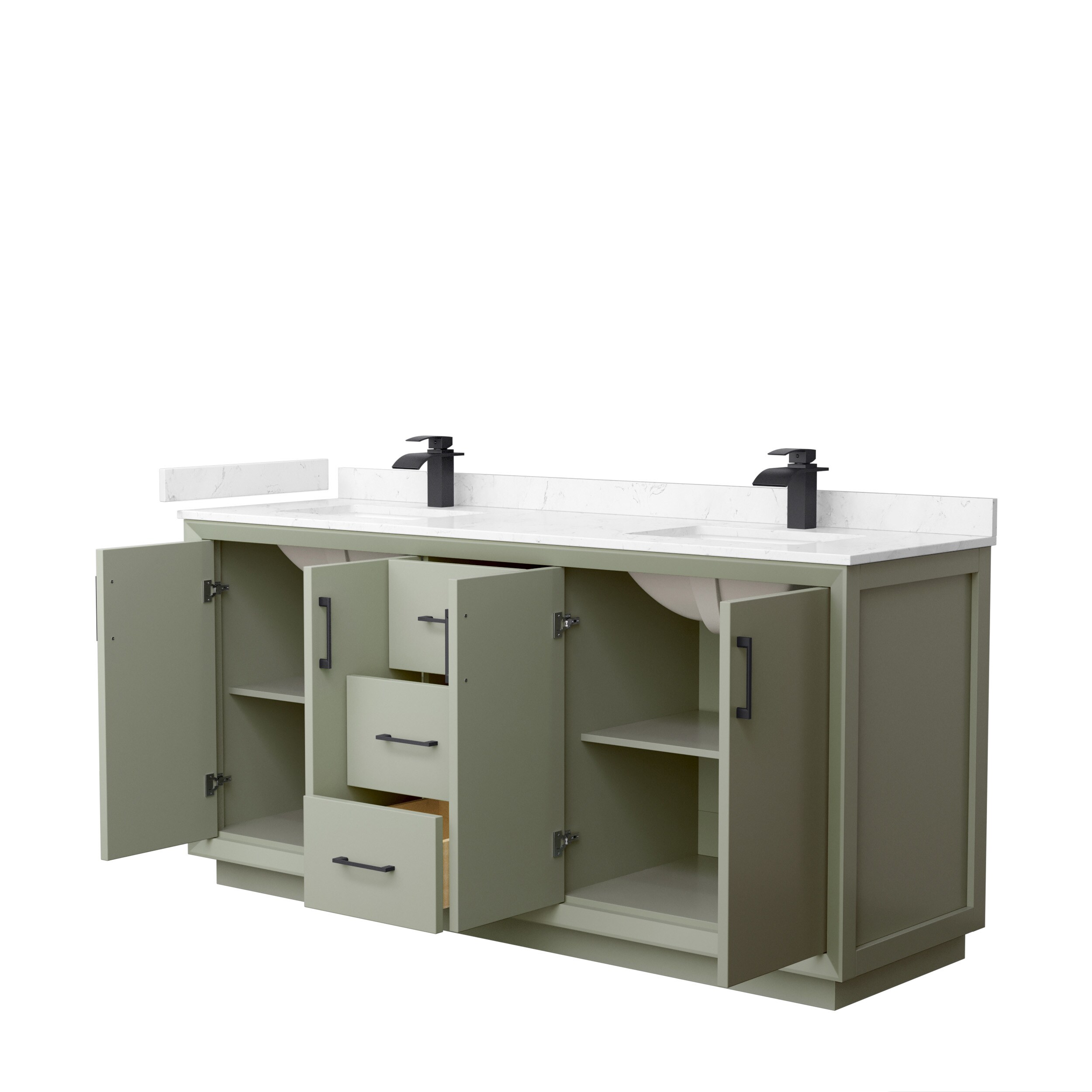Wyndham Collection WCF414172DLBC2UNSMXX Bath-Vanity-Combo - View #2