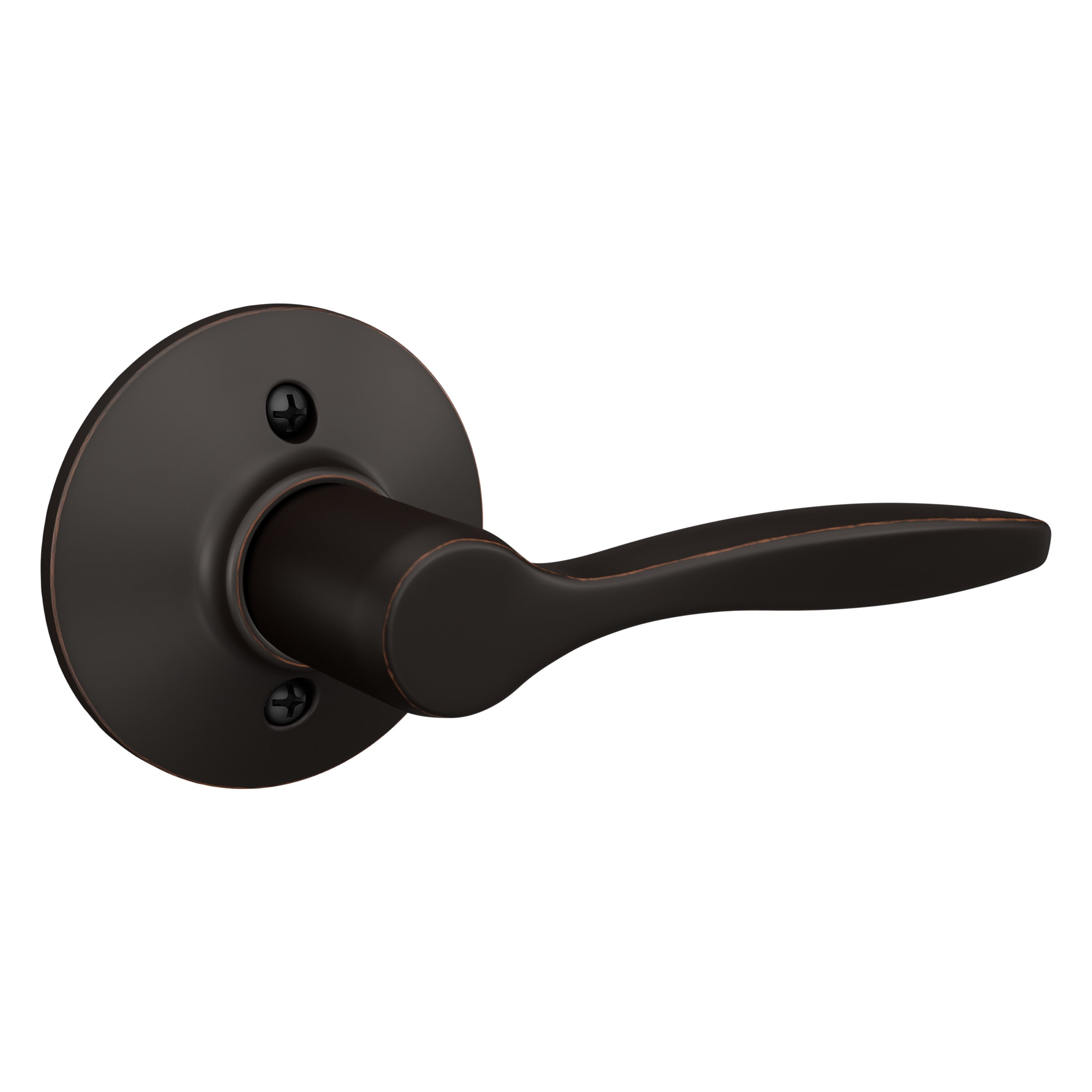 Schlage F170 DEL 716 RH Delfayo Aged Bronze Interior Hall/Closet Dummy Door Handle