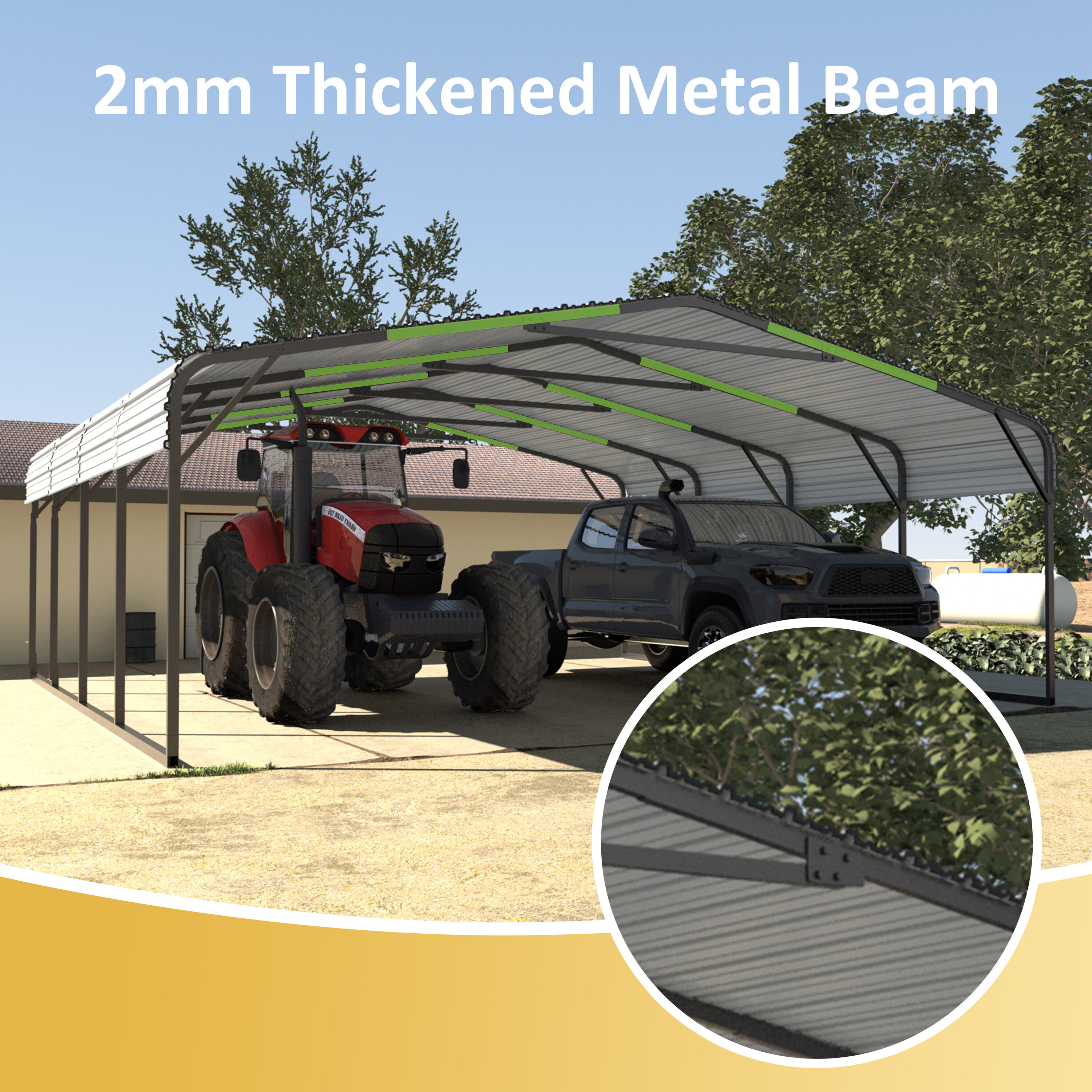 VEIKOUS PG0216-03CW-D Carport-Covers - View #12