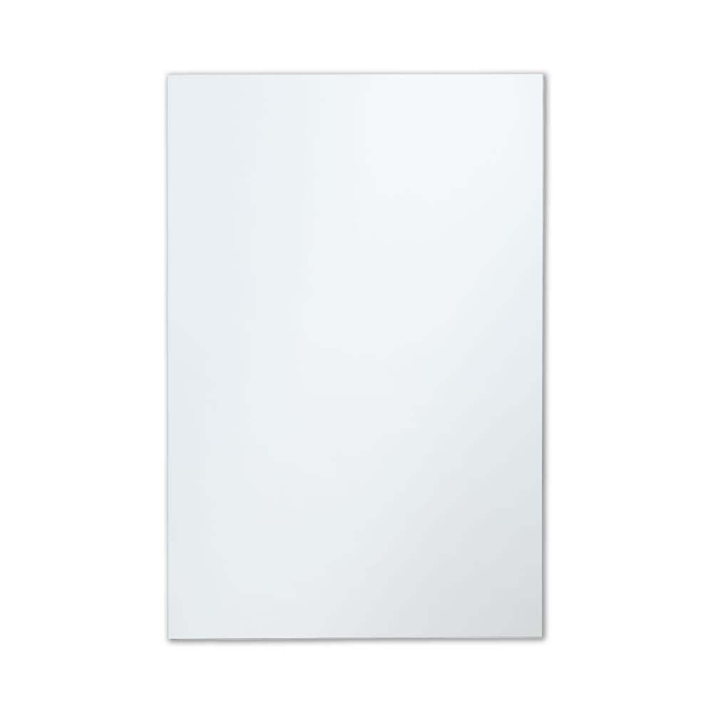 16x24 Frameless Bathroom Mirror with Shelf, Rectangle Wall Mount Mirrors  for Vanity Includes Shelves