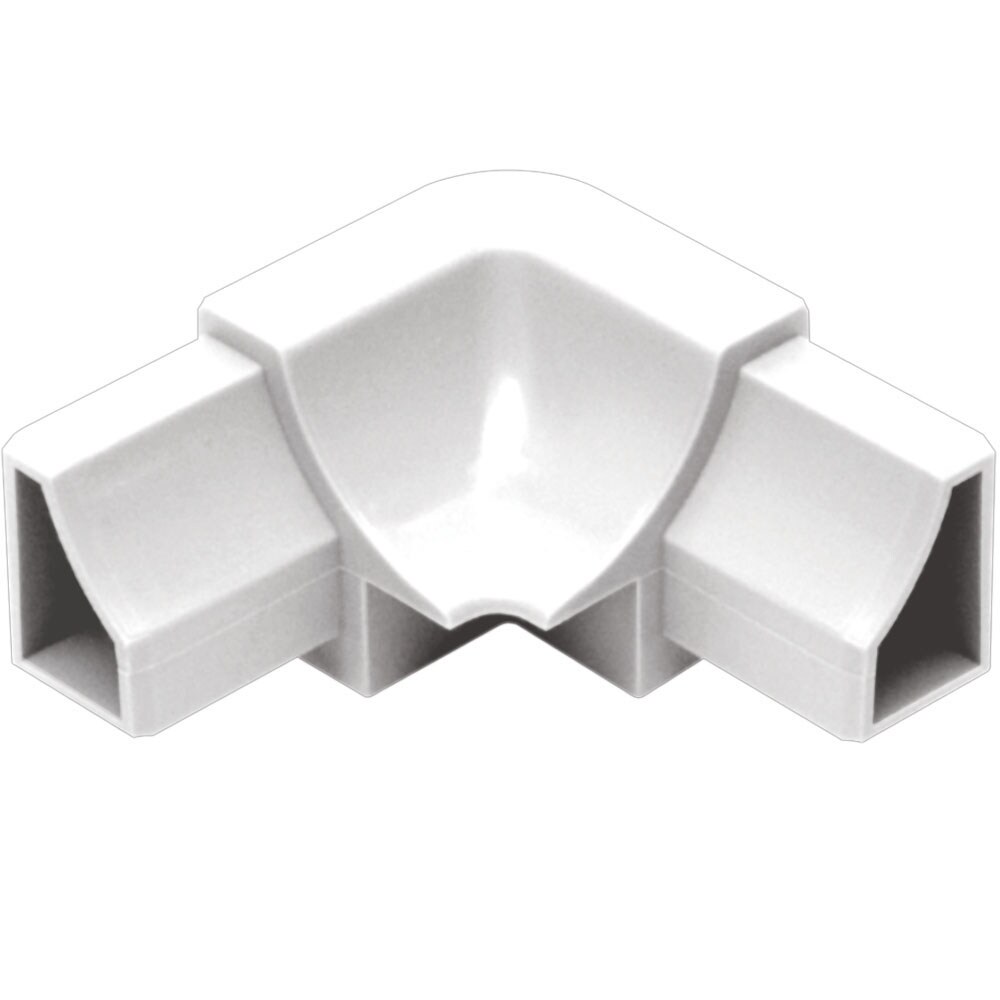 Schluter Systems I/HK2R18/BW Dilex-HK 1-in W x 2-in L Bright white PVC Inside corner Tile Edge Trim