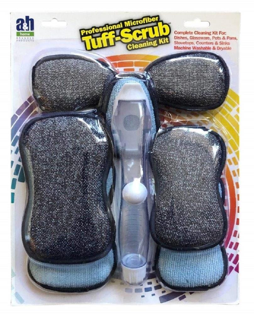 Tuff-Scrub Microfiber Tuff-Scrub Cleaning Kit - Made in USA - 4