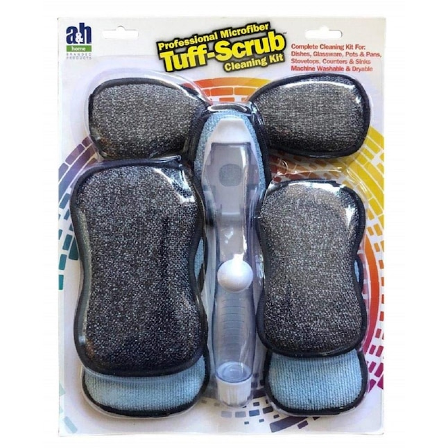 Tuff-Scrub Microfiber Tuff-Scrub Cleaning Kit - Made in USA - 4