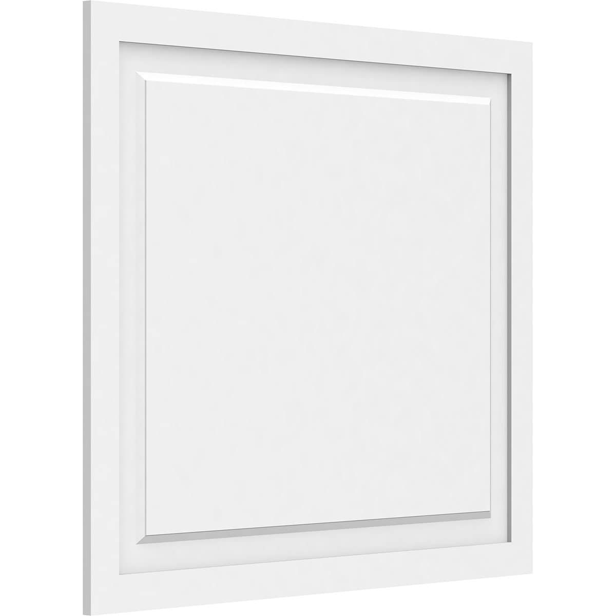 Ekena Millwork WALP36X32X062HAR 36-in x 32-in Smooth Paintable/Stainable White PVC Fretwork Wall Panel (