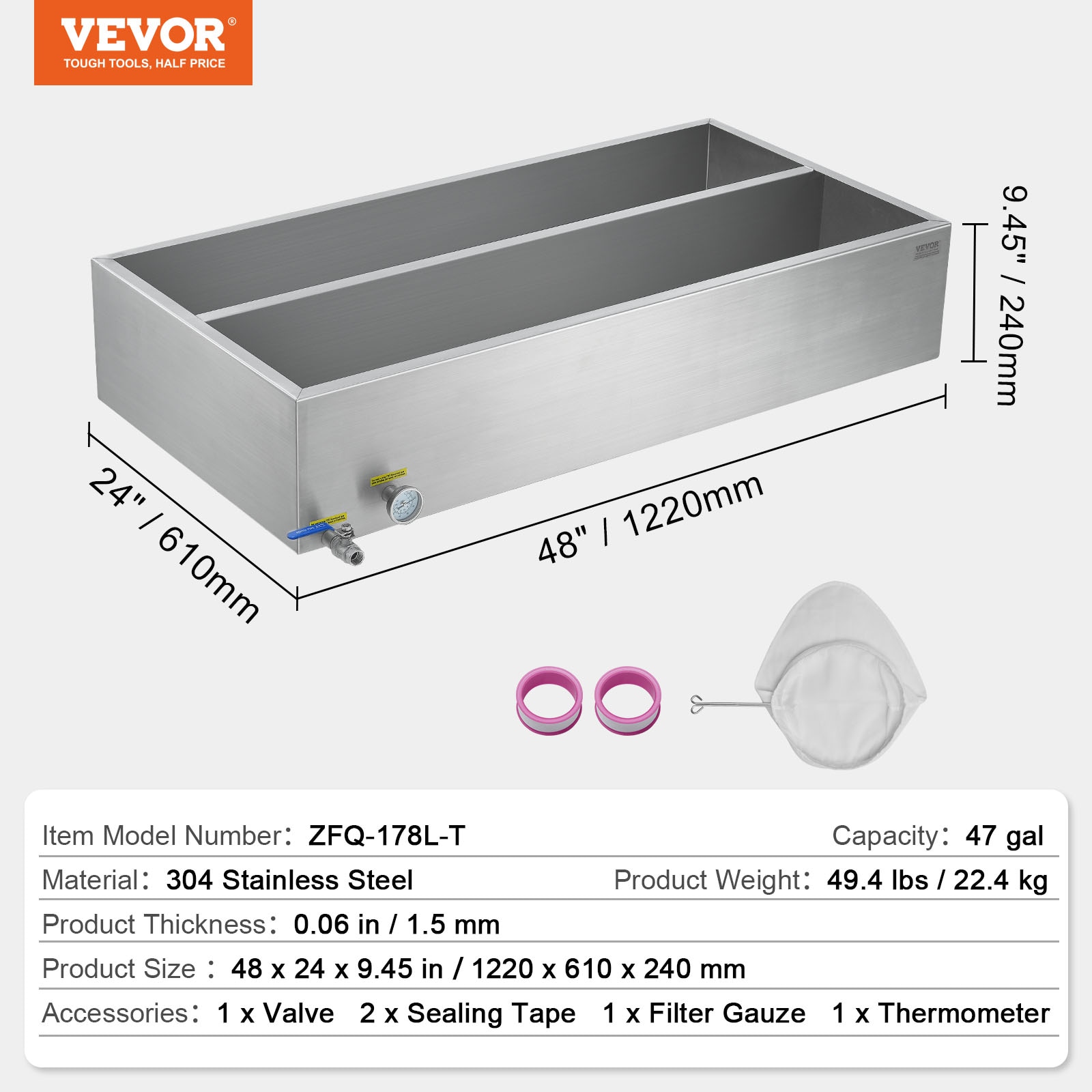 VEVOR ZFQ2X4GB000000001V0 Cooking-Pans-Skillets - View #8