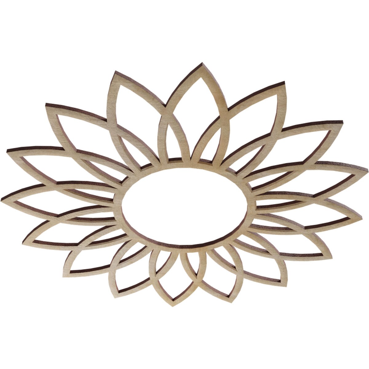 Ekena Millwork CMWP18X18X0375DABI Ceiling-Medallions - View #2
