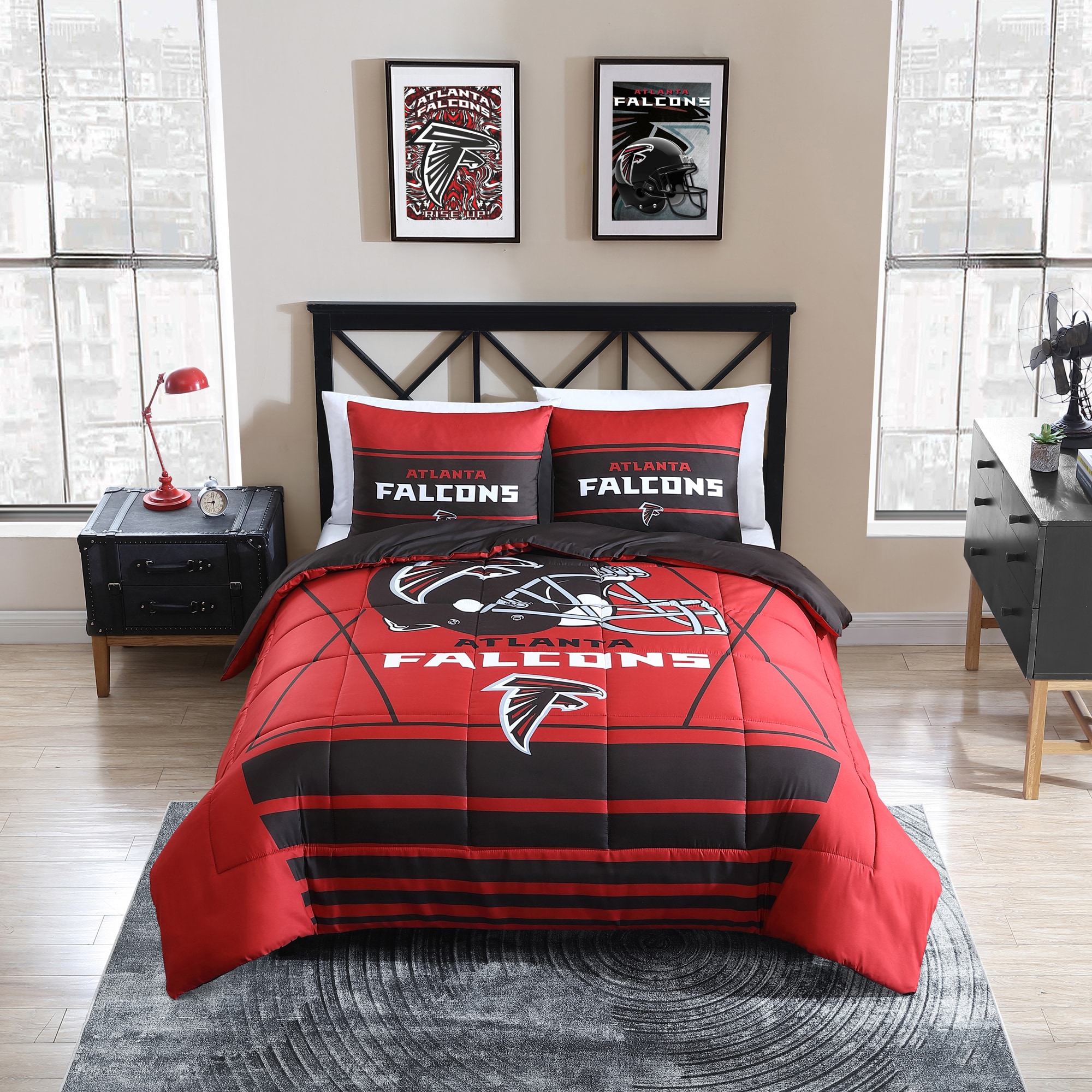 Cathay Sports Atlanta Falcons 3-Piece Red/Black Full/Queen