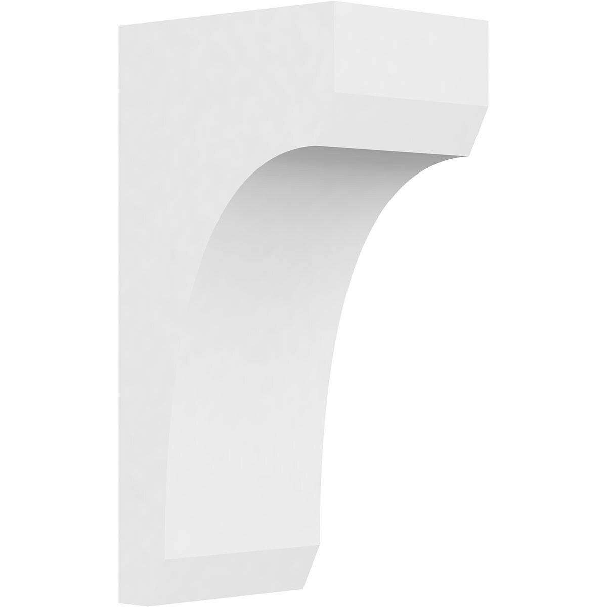 Ekena Millwork CORP05X07X14LGY 5-in x 7-in x 14-in Standard legacy Unfinished White PVC Paintable Corbel