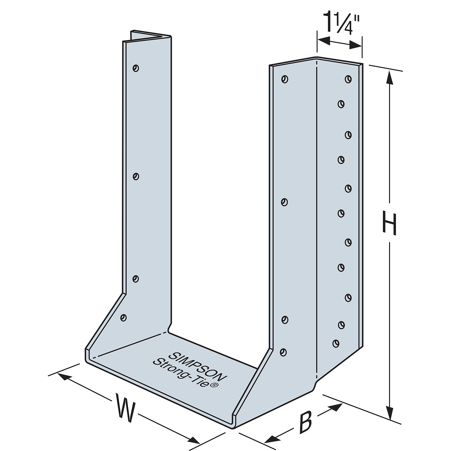 Simpson Strong-Tie HU5.125/12 Heavy Face-Mount Joist Hanger