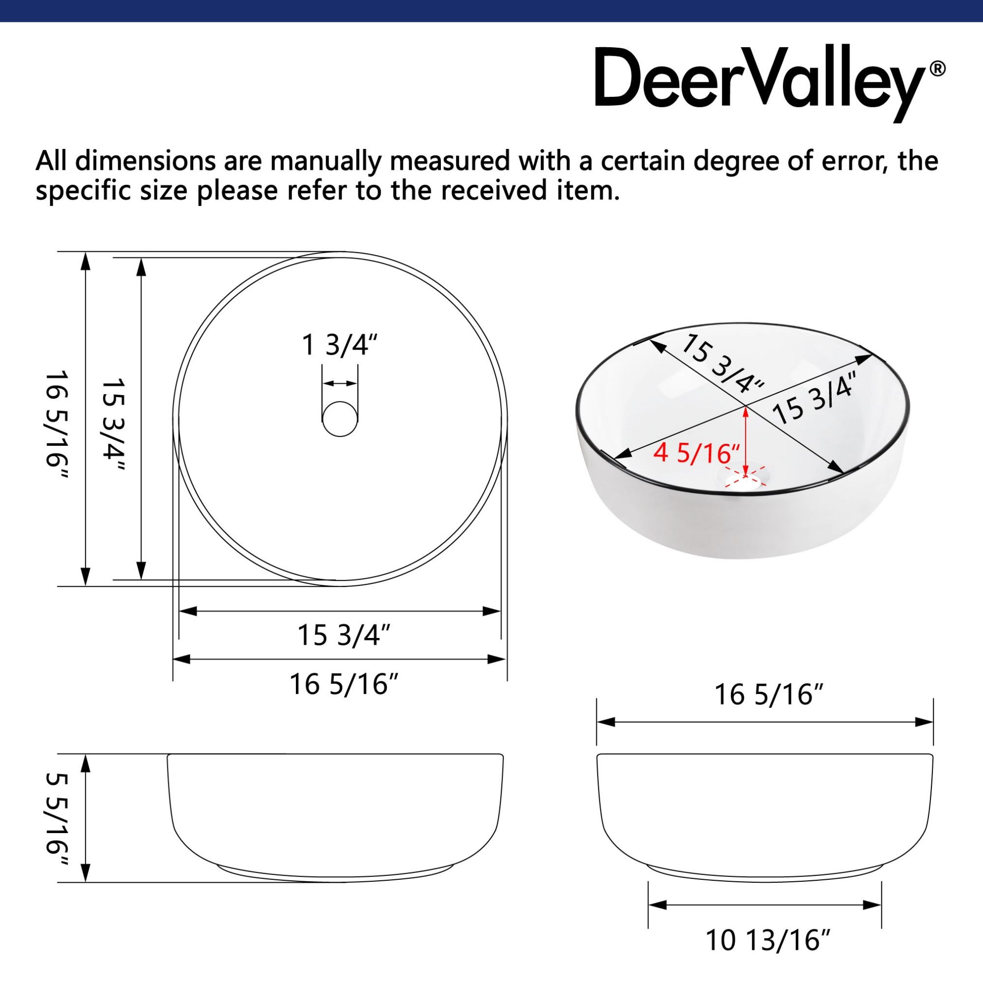 DeerValley DV-1V0030 Bath-Sink - View #9