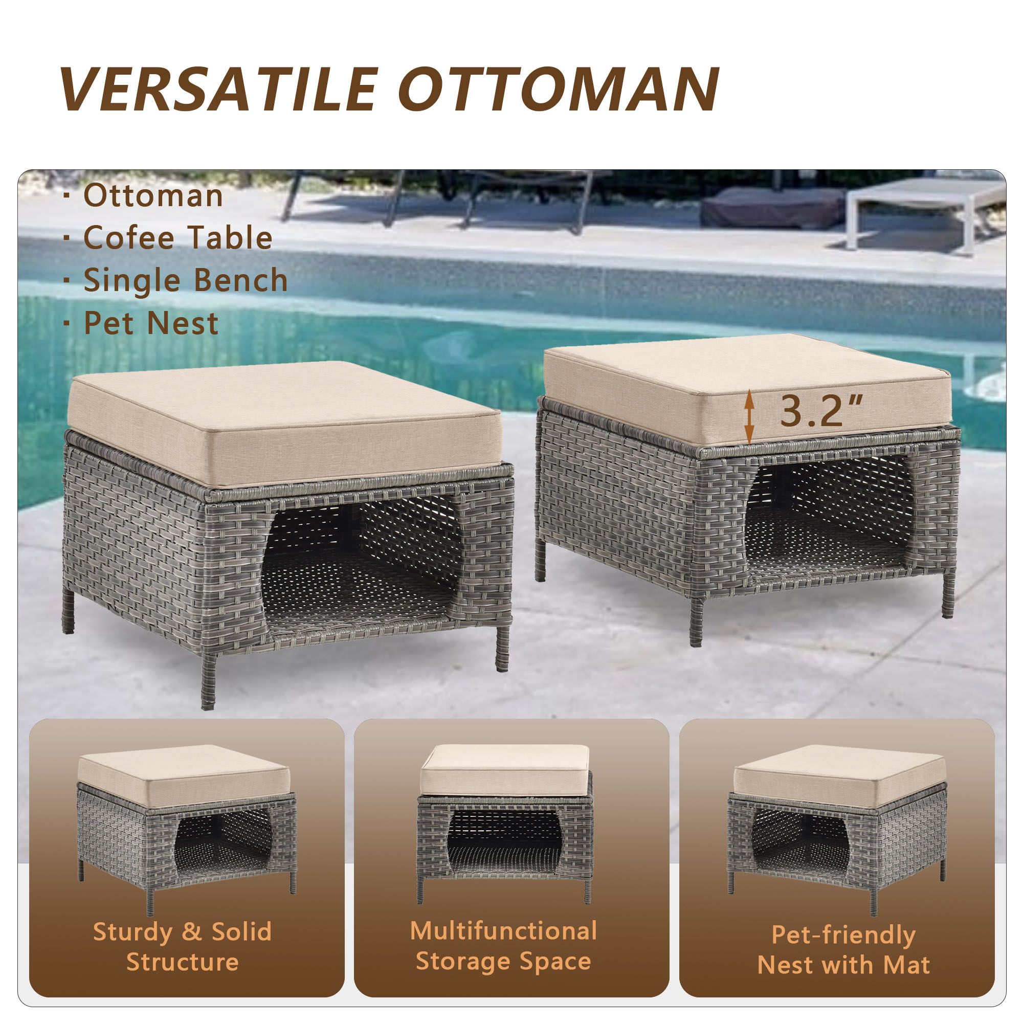 DWIOM YZX10-123 Patio-Conversation-Sets - View #7