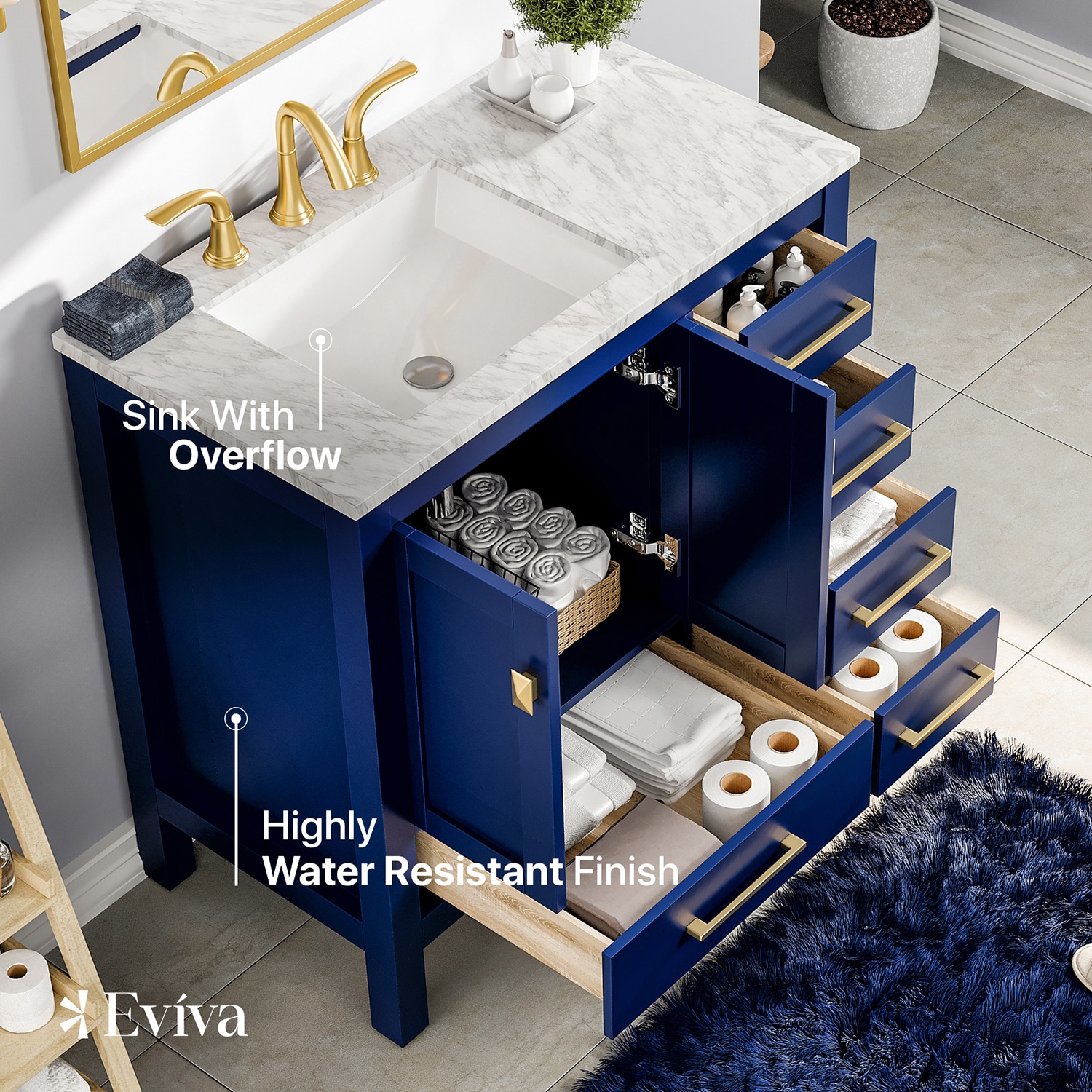 Eviva EVVN412-36BLU-GH Bath-Vanity-Combo - View #4