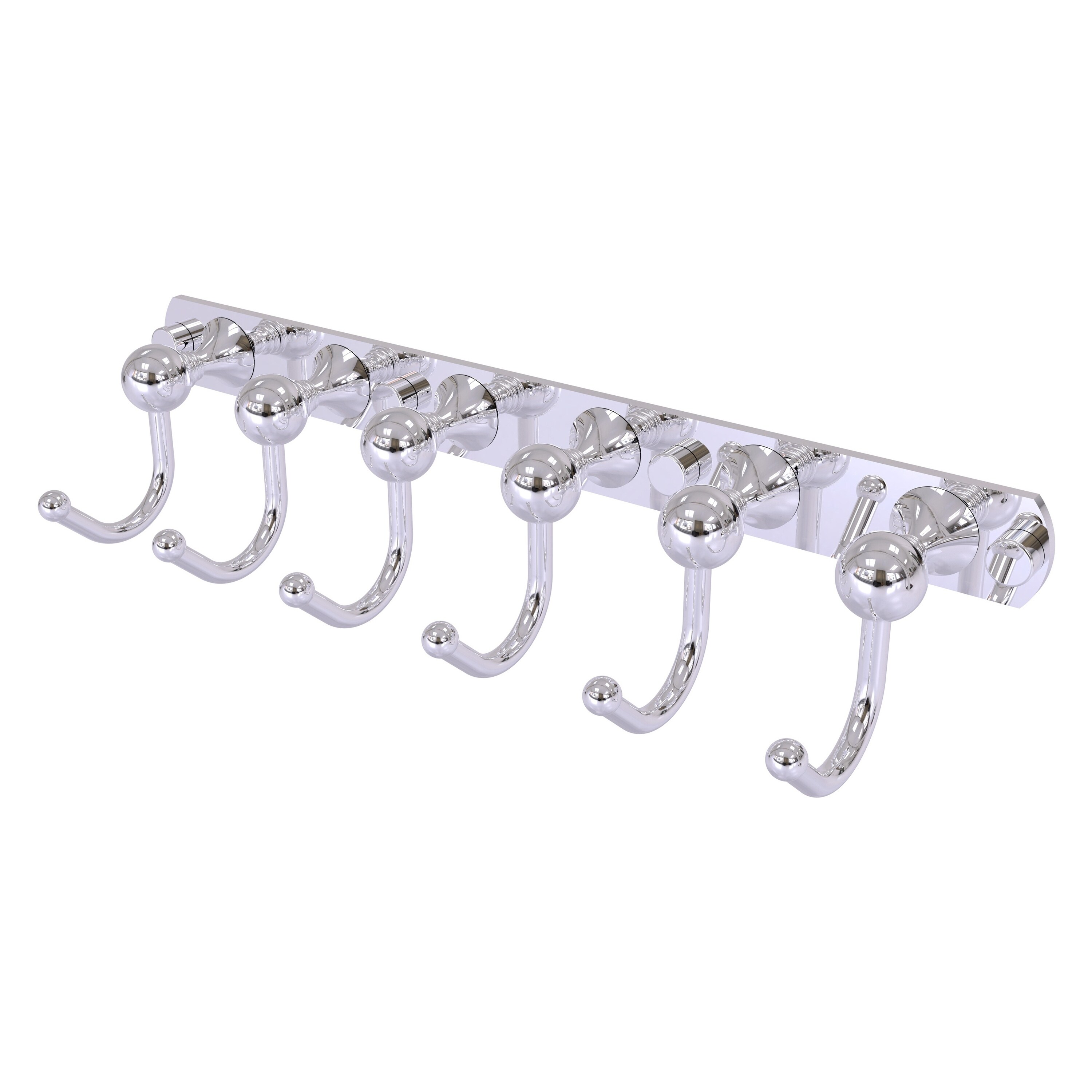 Allied Brass SL-20-6-PC Shadwell Polished Chrome 6 -Hook Wall mount Towel Hook