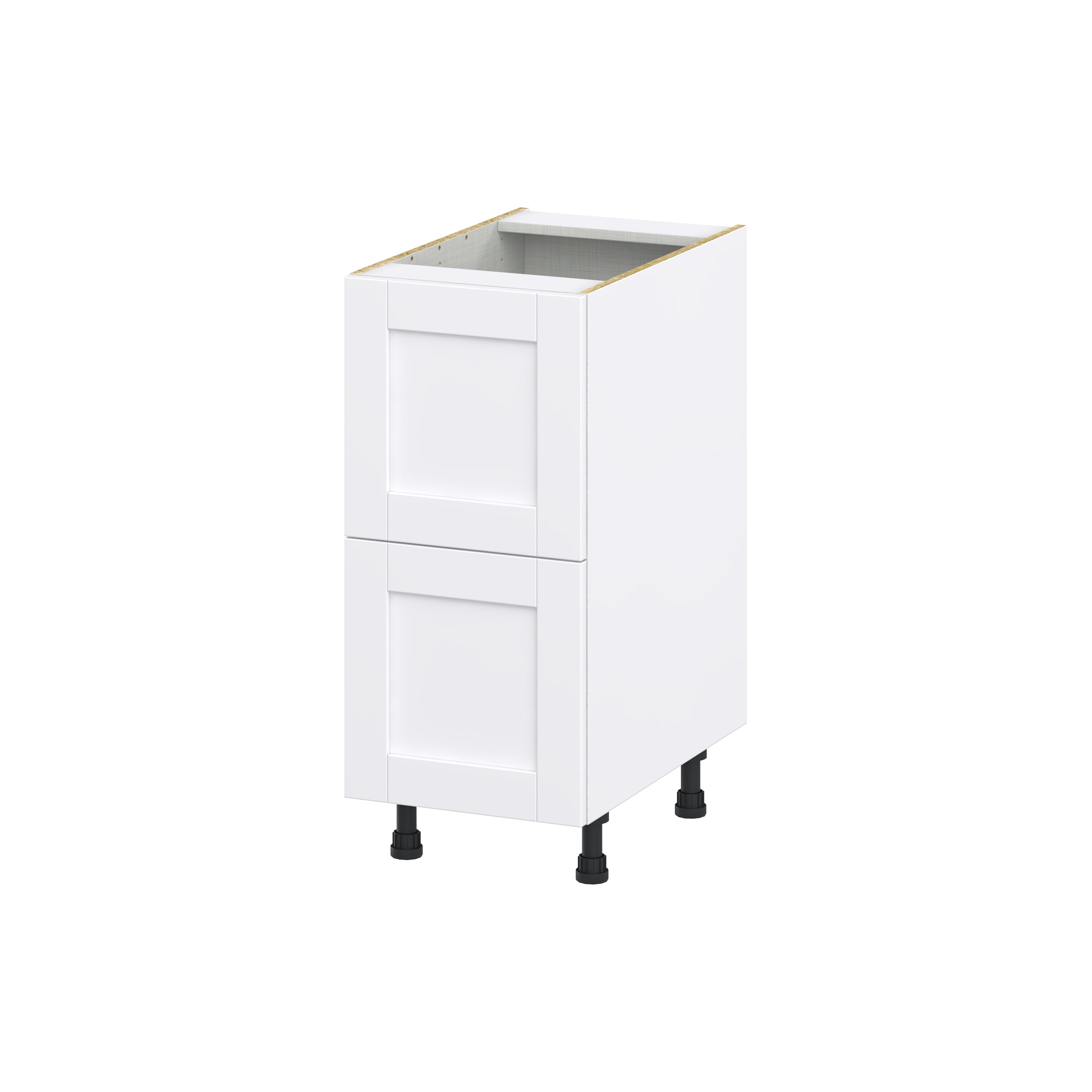 Hugo&Borg Rosemont 15-in W x 34.5-in H x 25-in D Glacier White 3-Drawer Base Fully Assembled Cabinet