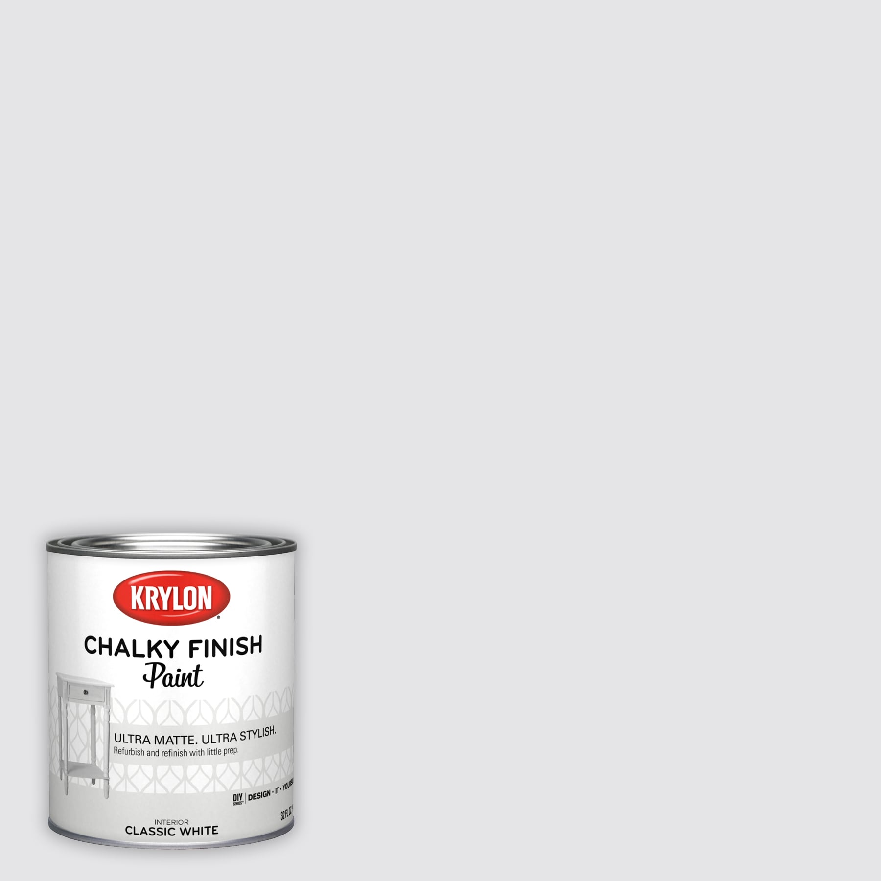 Krylon White Cotton Hgsw4027 Water-based Chalky Paint (1-Quart) in the  Craft Paint department at