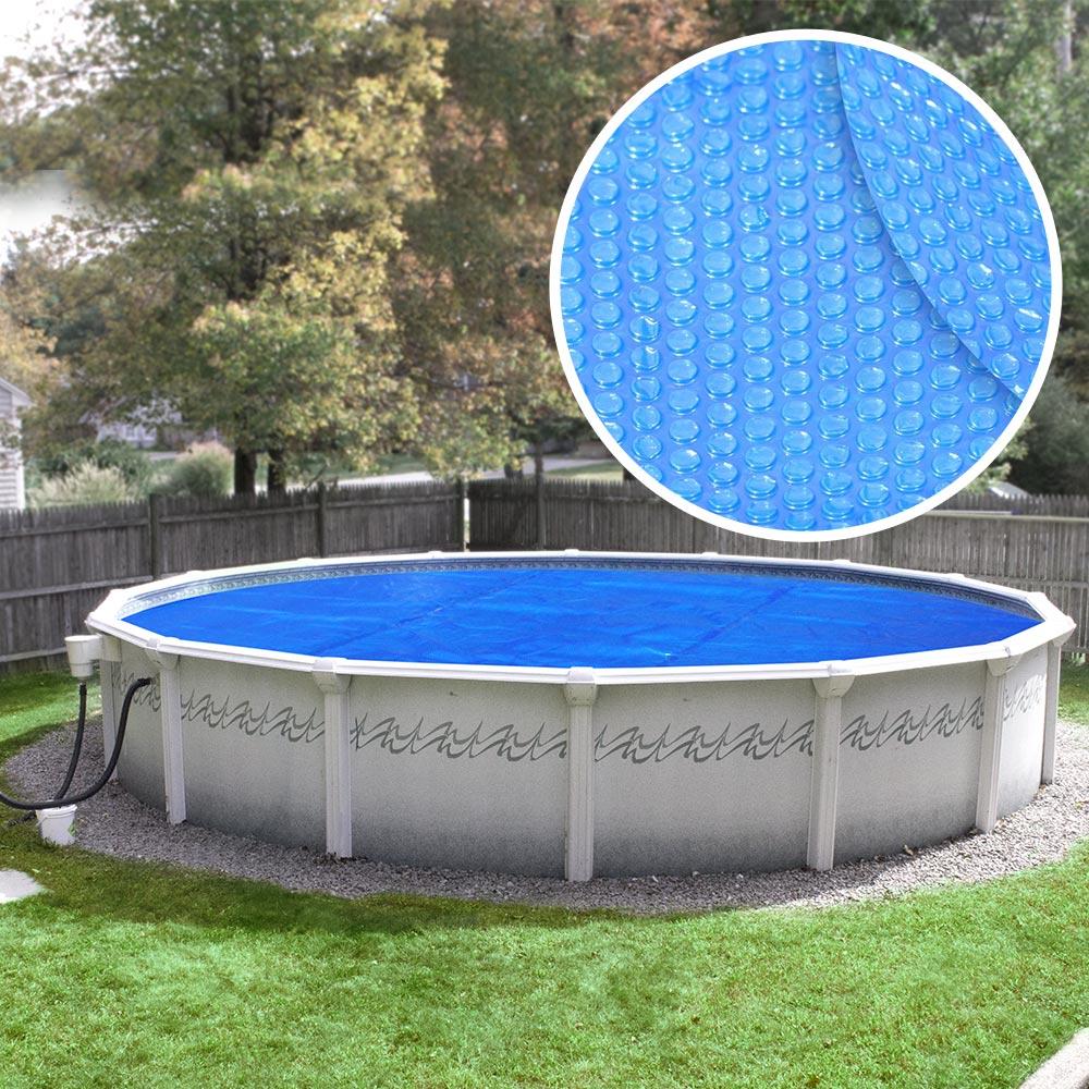 Robelle Heavy-Duty 24 ft. Round Blue Solar Pool Cover