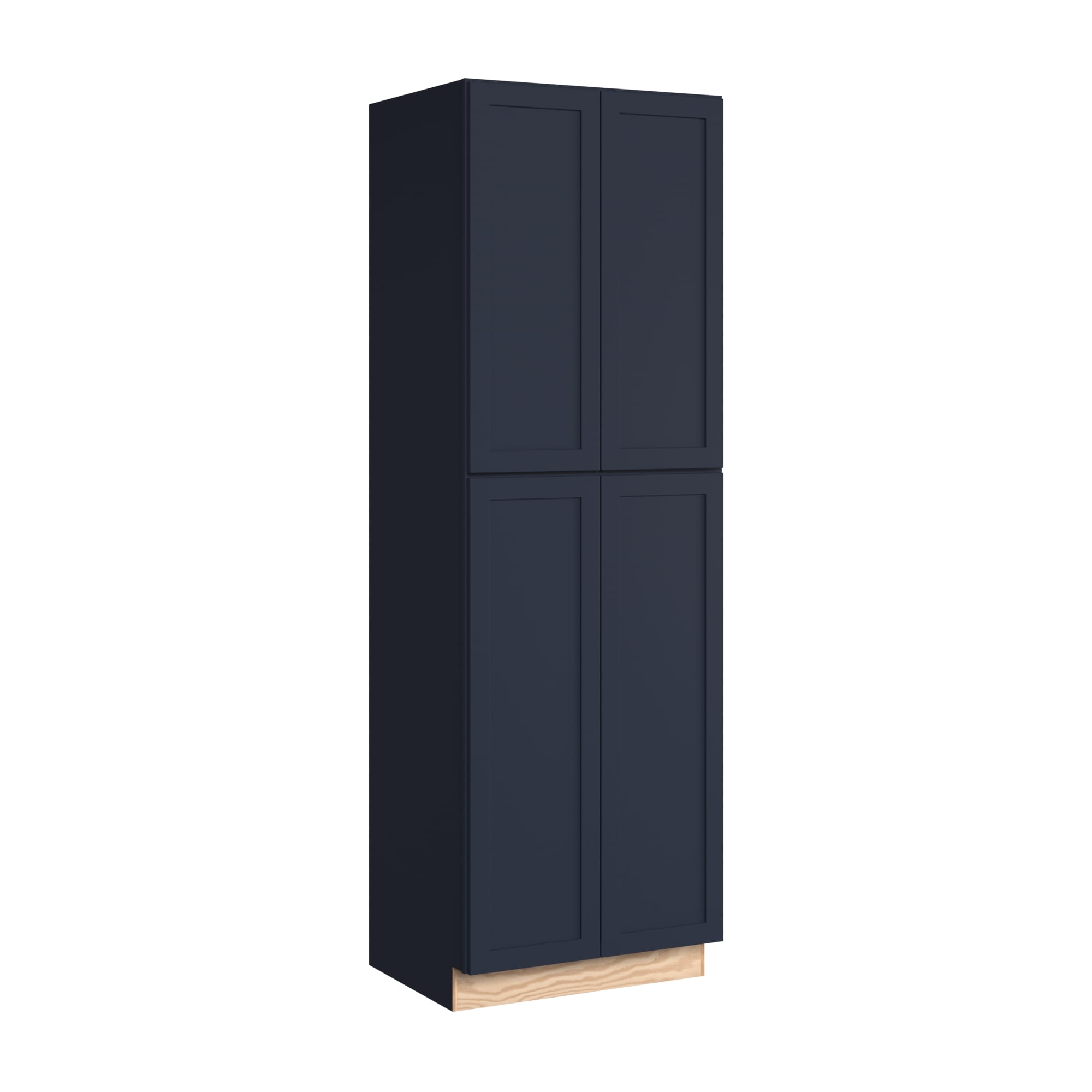 KraftMaid Momentum U302493.ET.SHG77 Deveron 30-in W x 93-in H x 24-in D Midnight Pantry Fully assembled Plywood Cabinet (Recessed Panel Shaker)