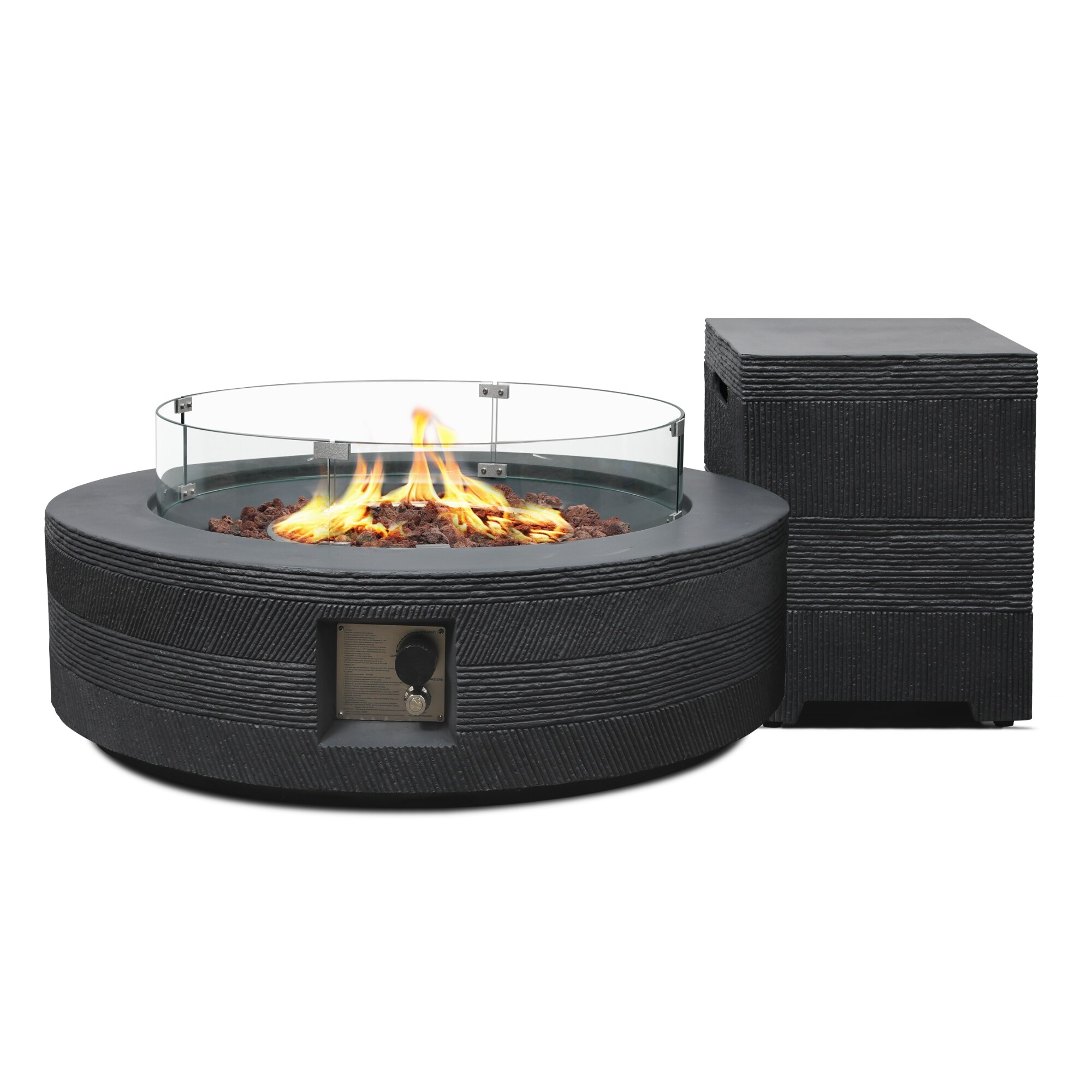 Patio Watcher LS-42MDK-XW-BW Outdoor-Gas-Firepits - View #2