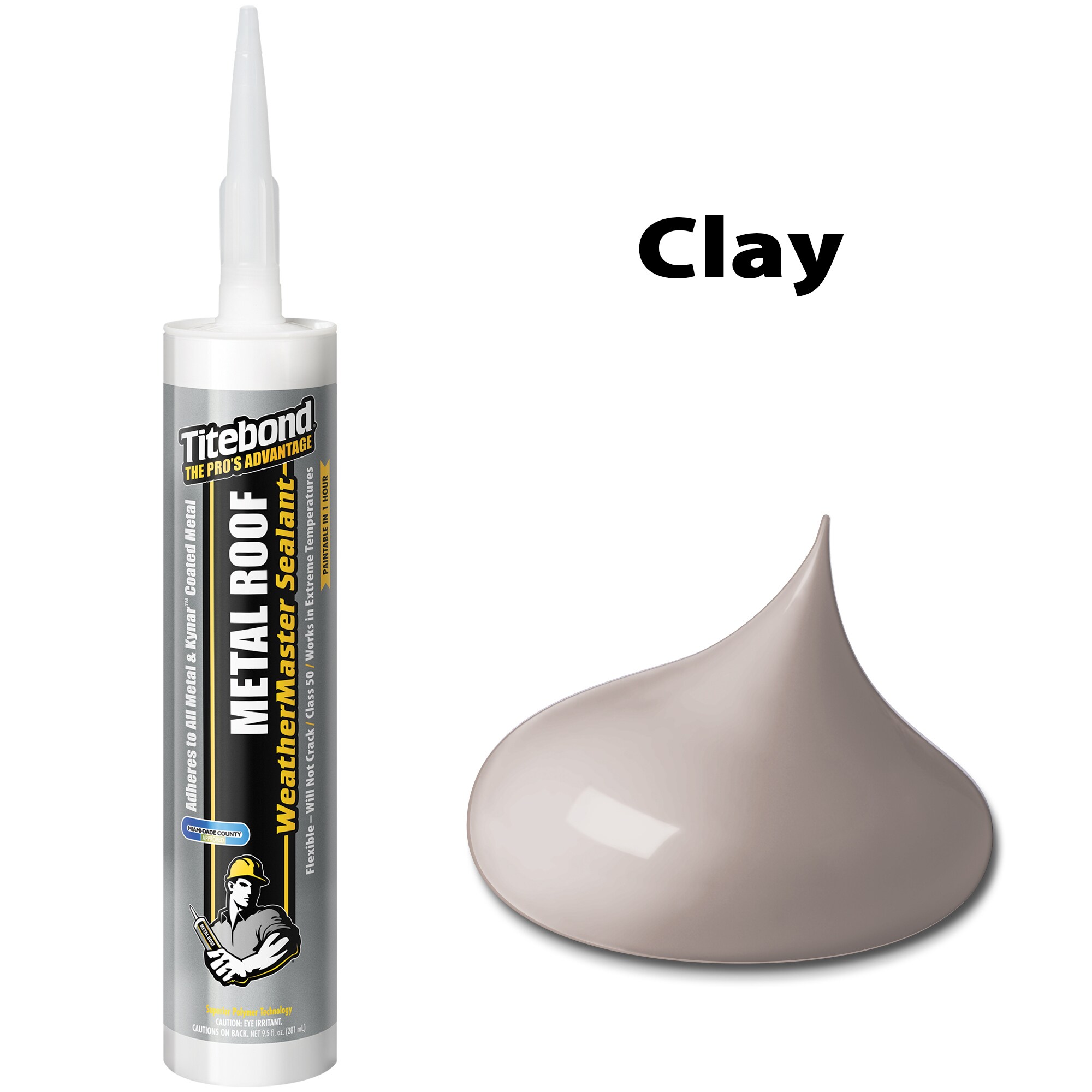 Titebond WeatherMaster Metal Roof 12-Pack 9.5-oz Clay 62051 Paintable  Advanced Sealant Caulk in the Caulk department at