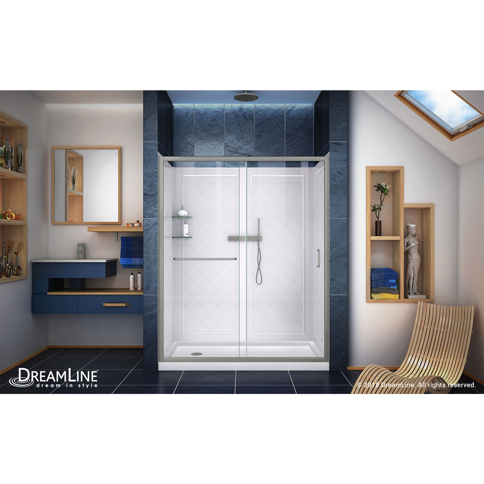 DreamLine DL-6118L-04CL Alcove-Shower-Kit - View #2