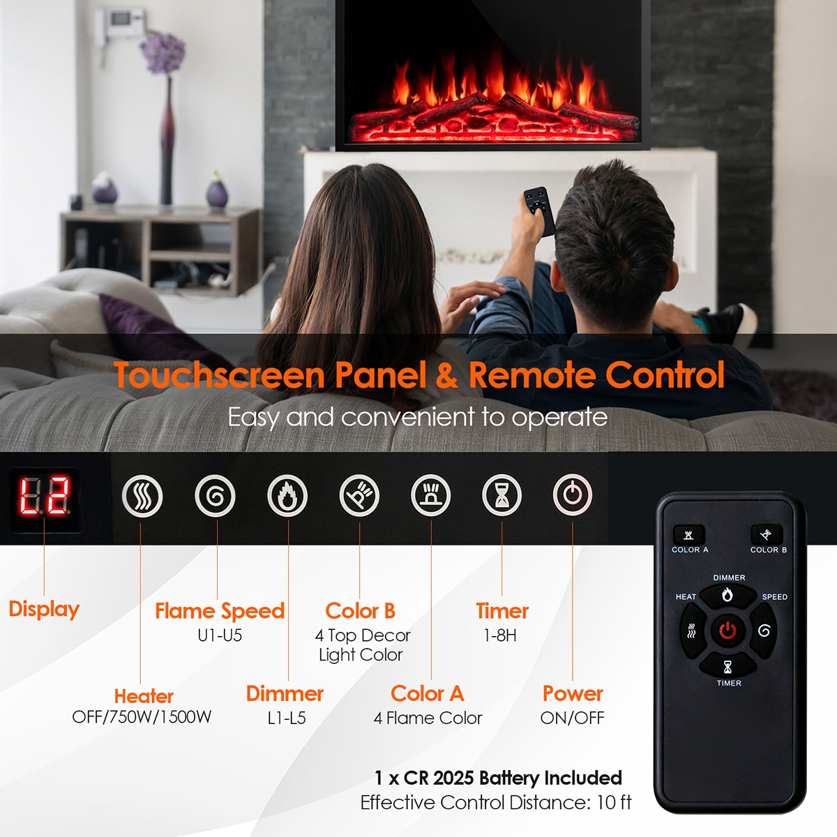 Clihome CL--10191 Electric-Fireplaces - View #9