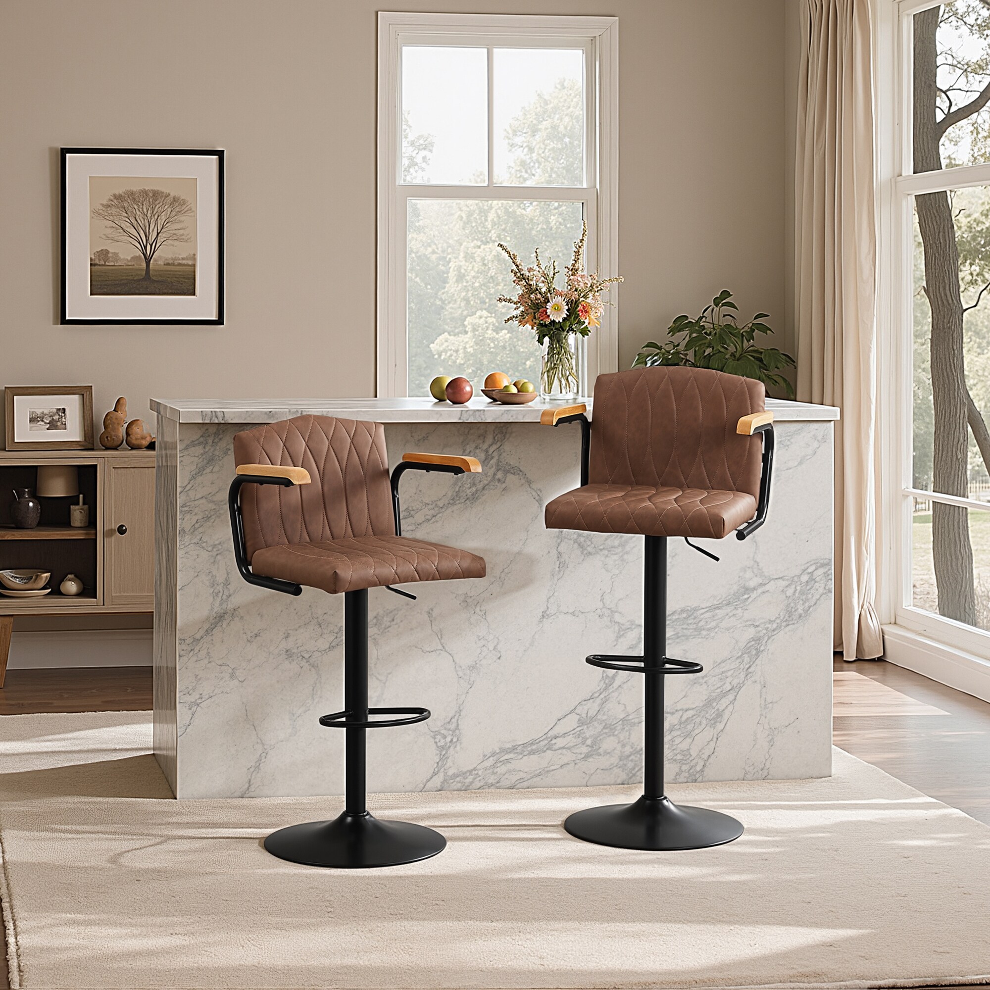 Vecelo LOE-CC-KW11-BRN stools - View #5