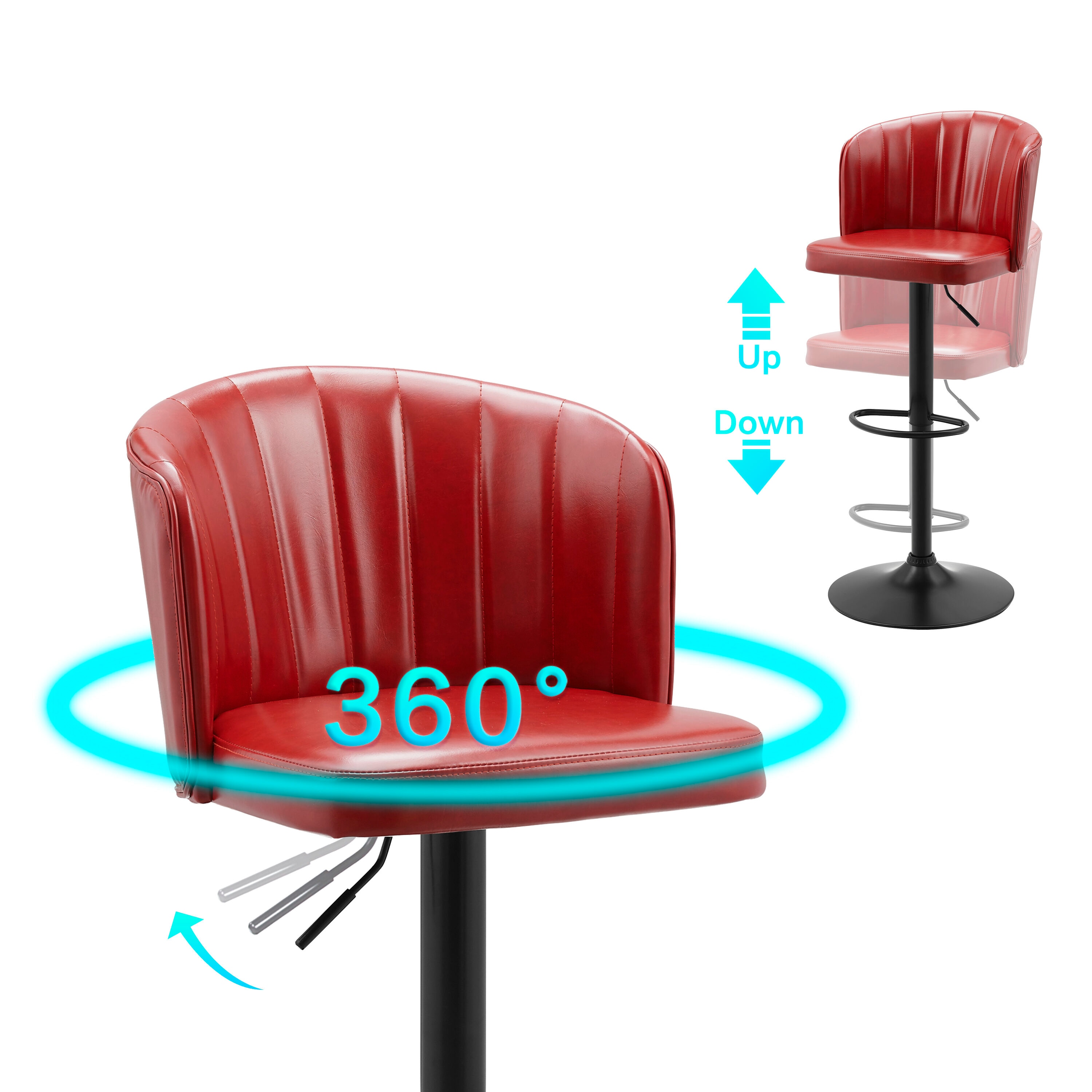 Art Leon BS007-2-RED stools - View #2