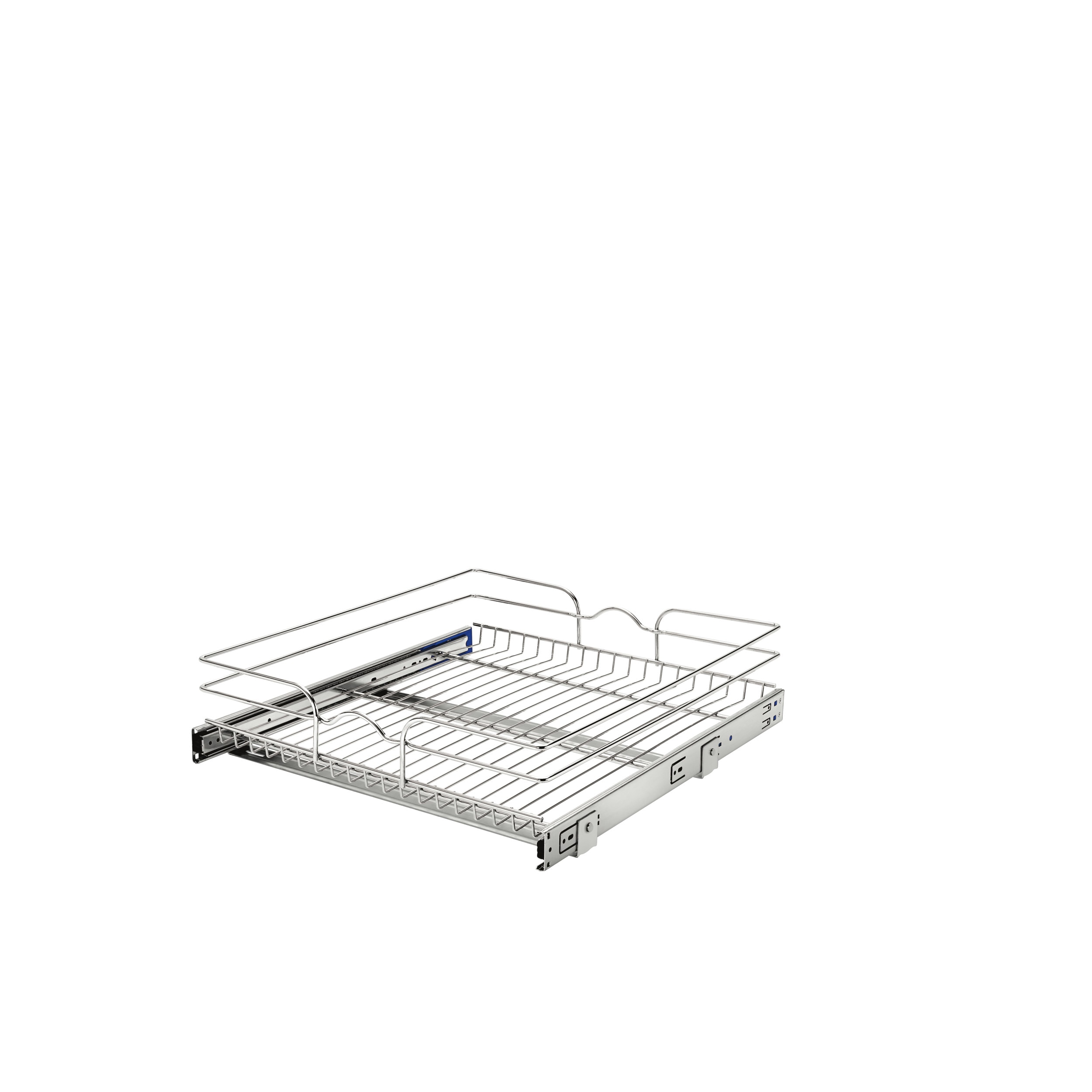 Rev-A-Shelf 2-Tier Kitchen Cabinet Pull Out Shelf and Drawer Organizer  Slide Out Pantry Storage Basket in Multiple Sizes, 21 x 22 In,  5WB2-2122CR-1 in 2023