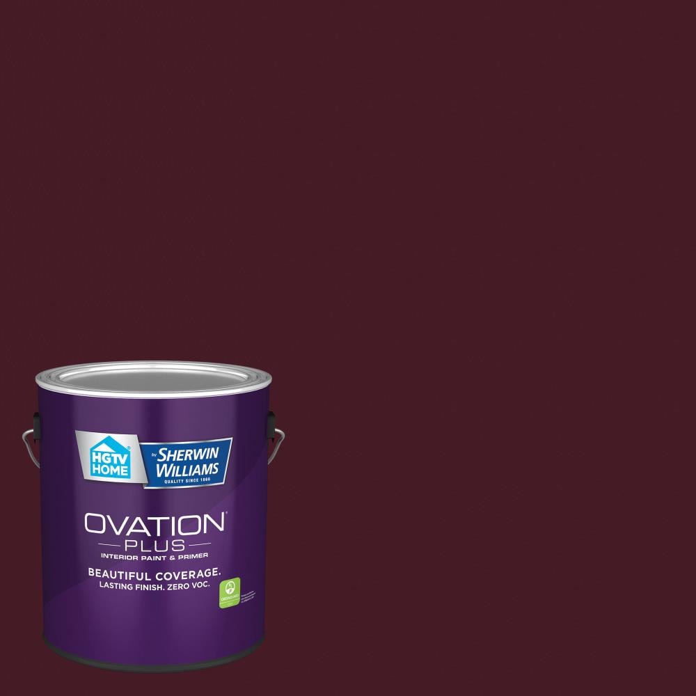 HGTV HOME by Sherwin-Williams 1011-6-2557218 Ovation Plus Satin Ancient Burgundy 1011-6 Latex Interior Paint Paint + Primer ( 1-gallon )