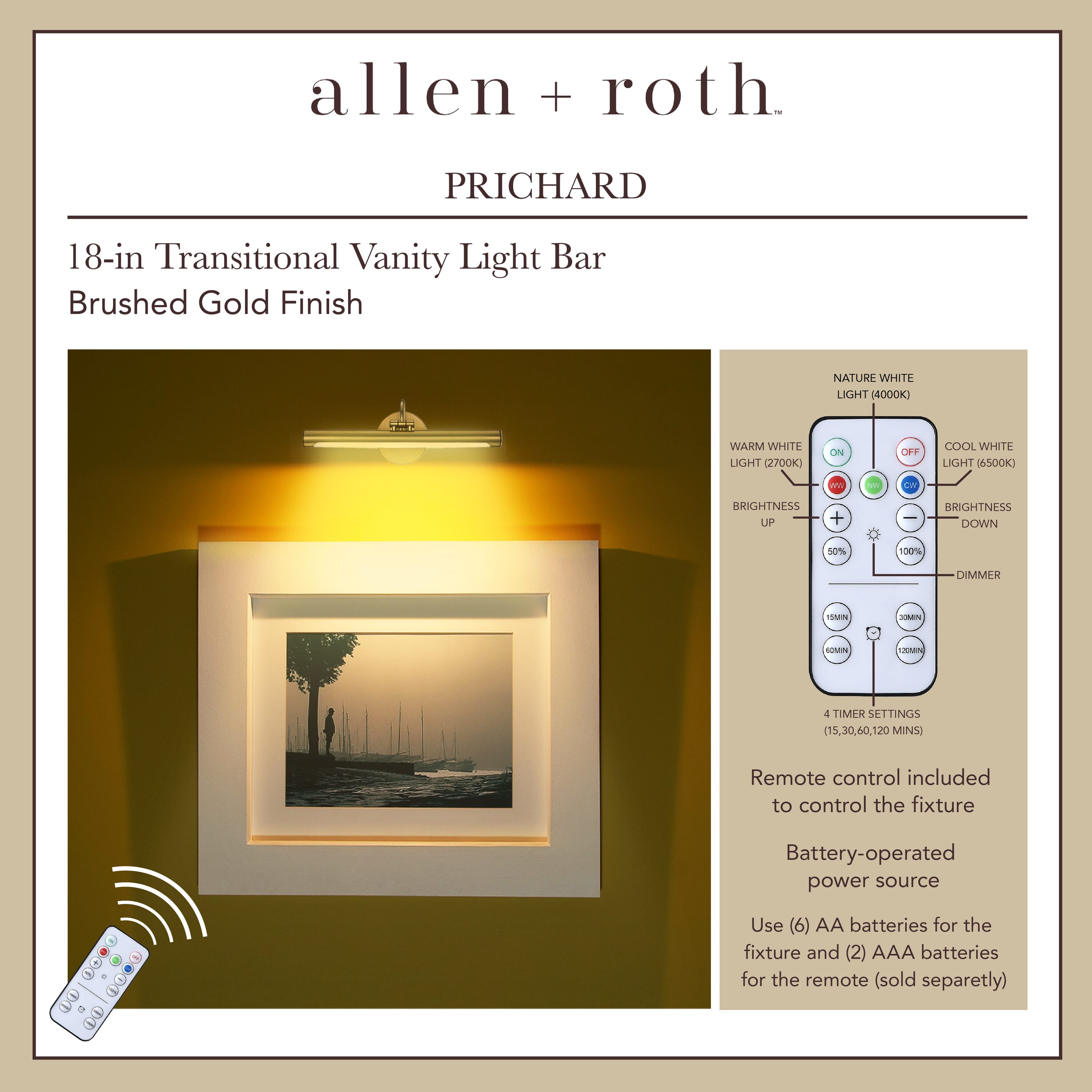 allen + roth FS00080-BA Picture-Lighting - View #5