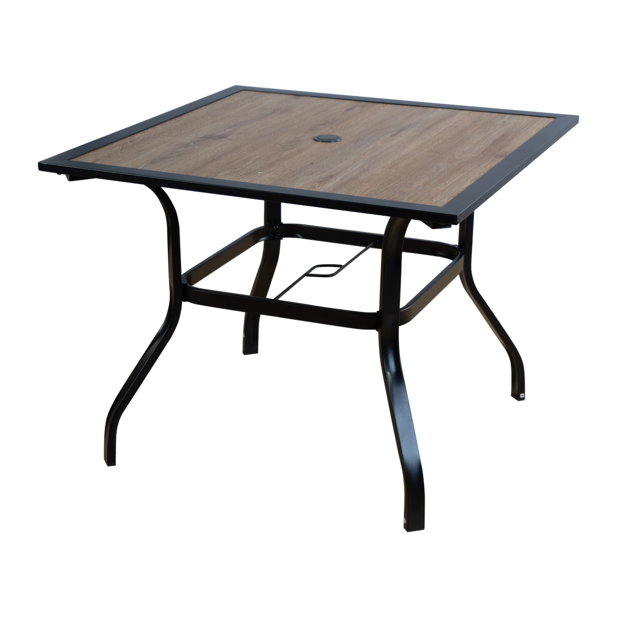 Kozyard KZT194BLK Coolmen Square Outdoor Balcony 37-in W x 37-in L with Umbrella Hole